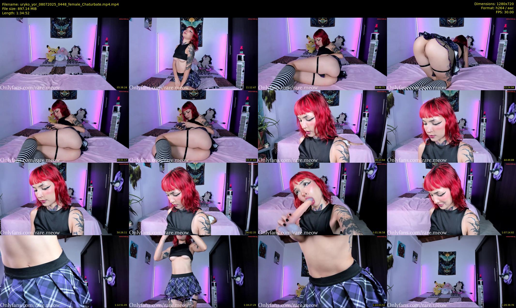 uryko_yor — 95 minute Chaturbate female cam show recording, 720p, Jul 8, 2025