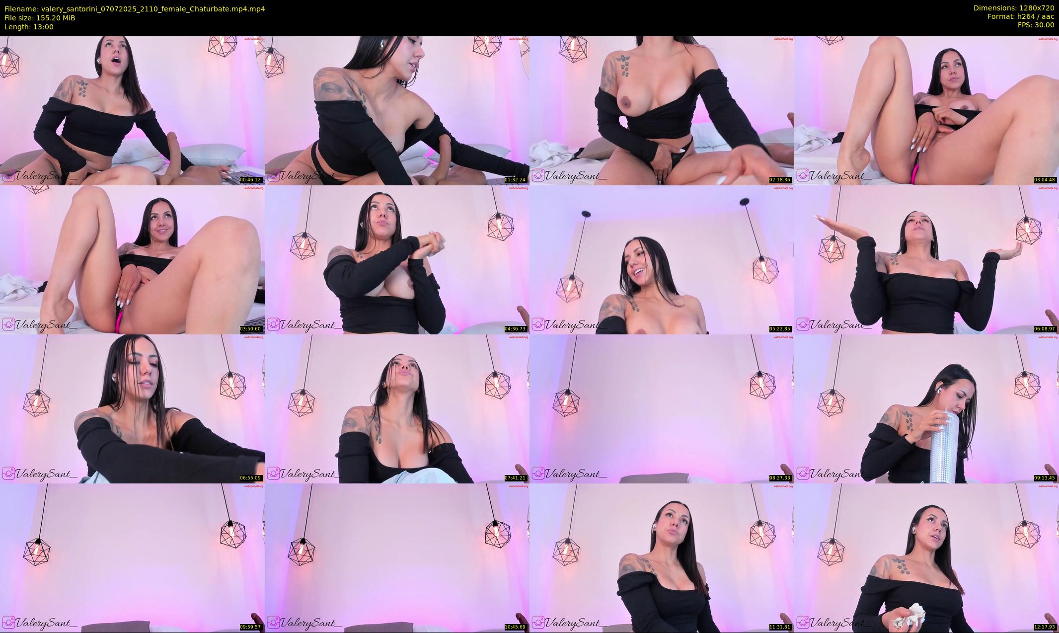 valery_santorini — 13 minute Chaturbate female cam show recording, 720p, Jul 7, 2025