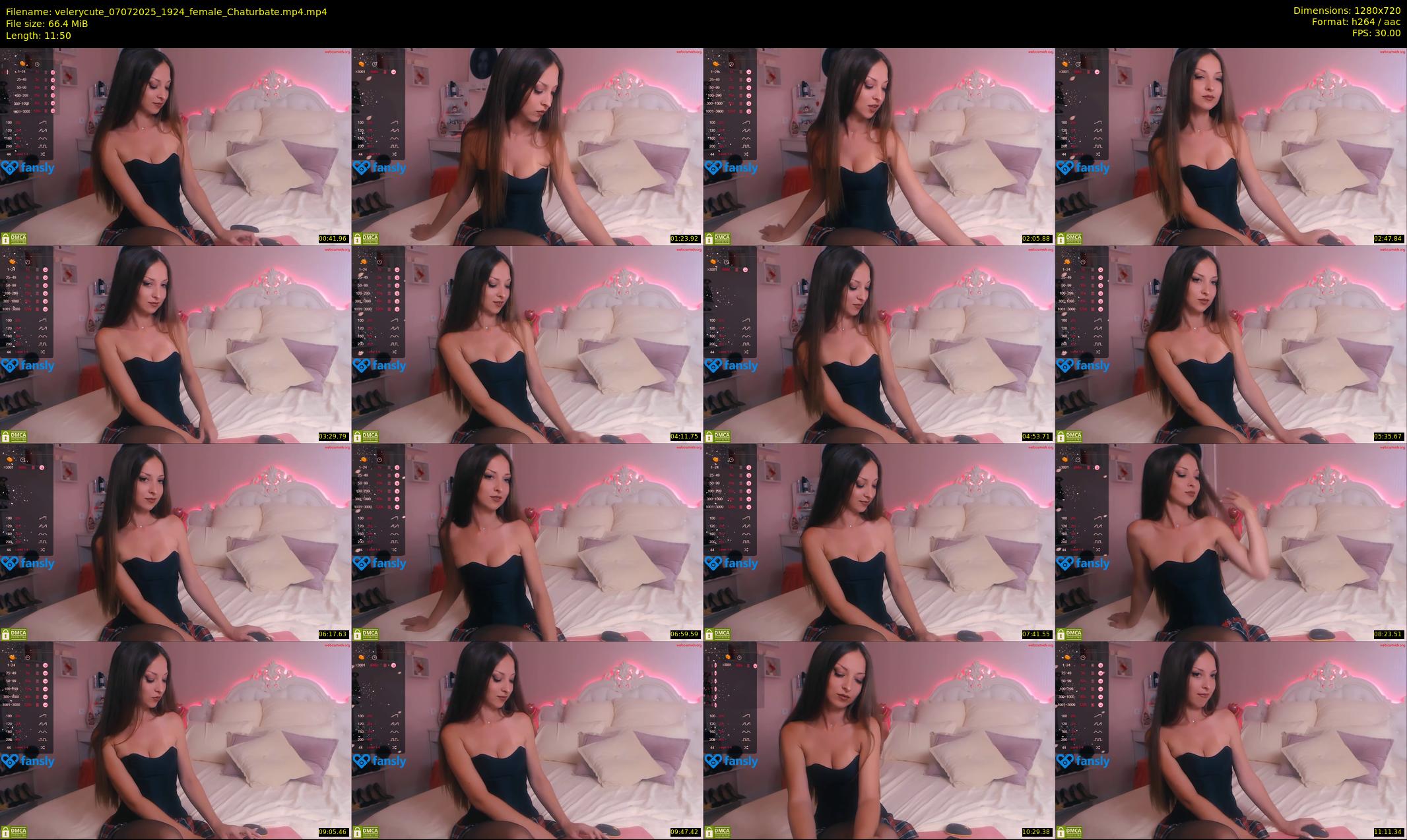 velerycute — 12 minute Chaturbate female cam show recording, 720p, Jul 7, 2025