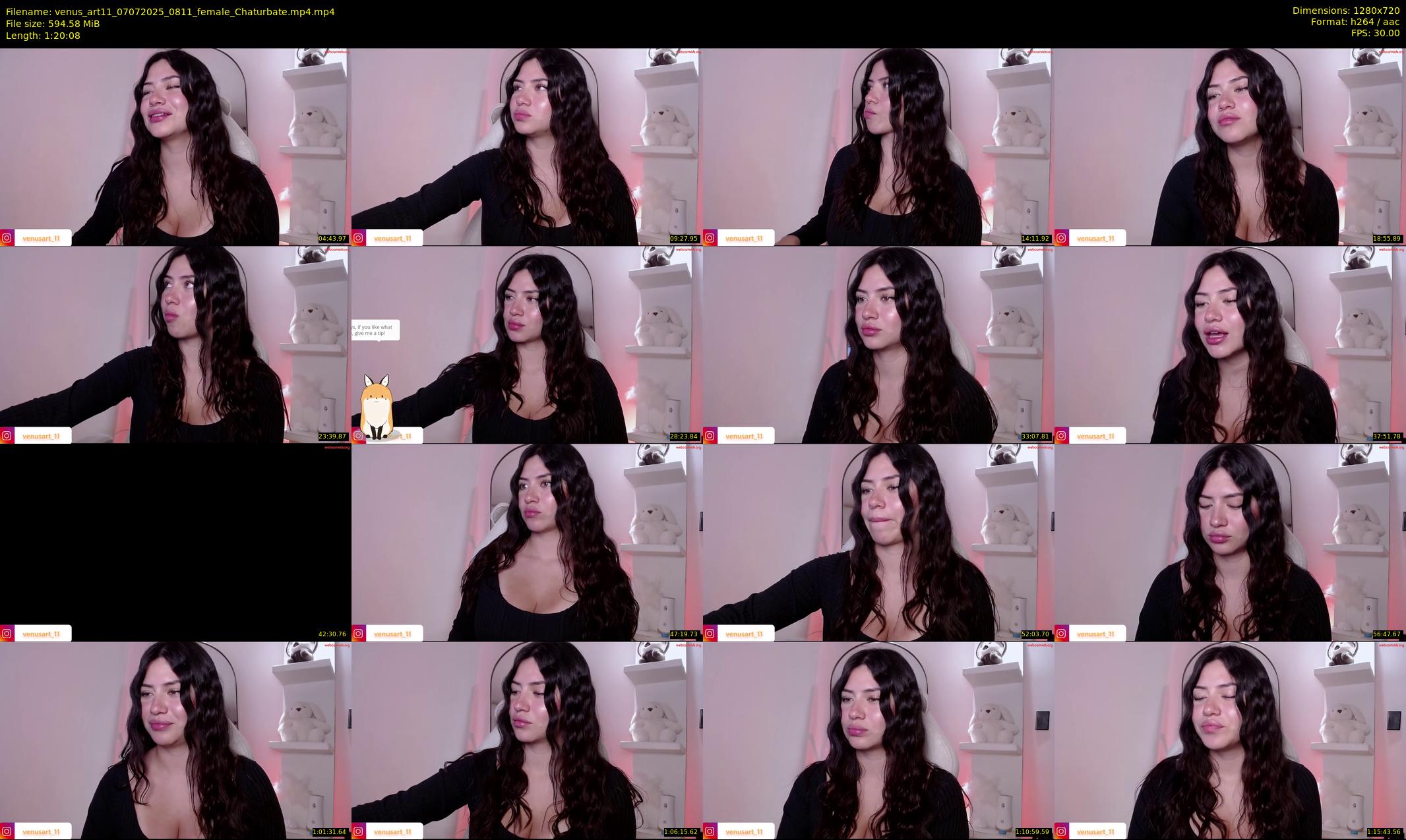 venus_art11 — 81 minute Chaturbate female cam show recording, 720p, Jul 7, 2025