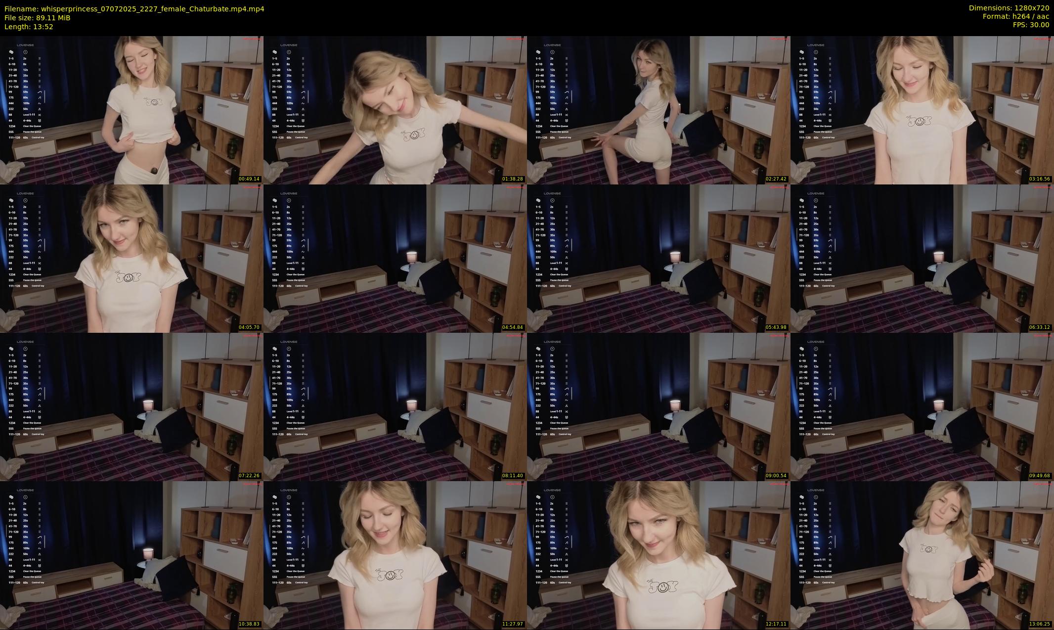 whisperprincess — 14 minute Chaturbate female cam show recording, 720p, Jul 7, 2025