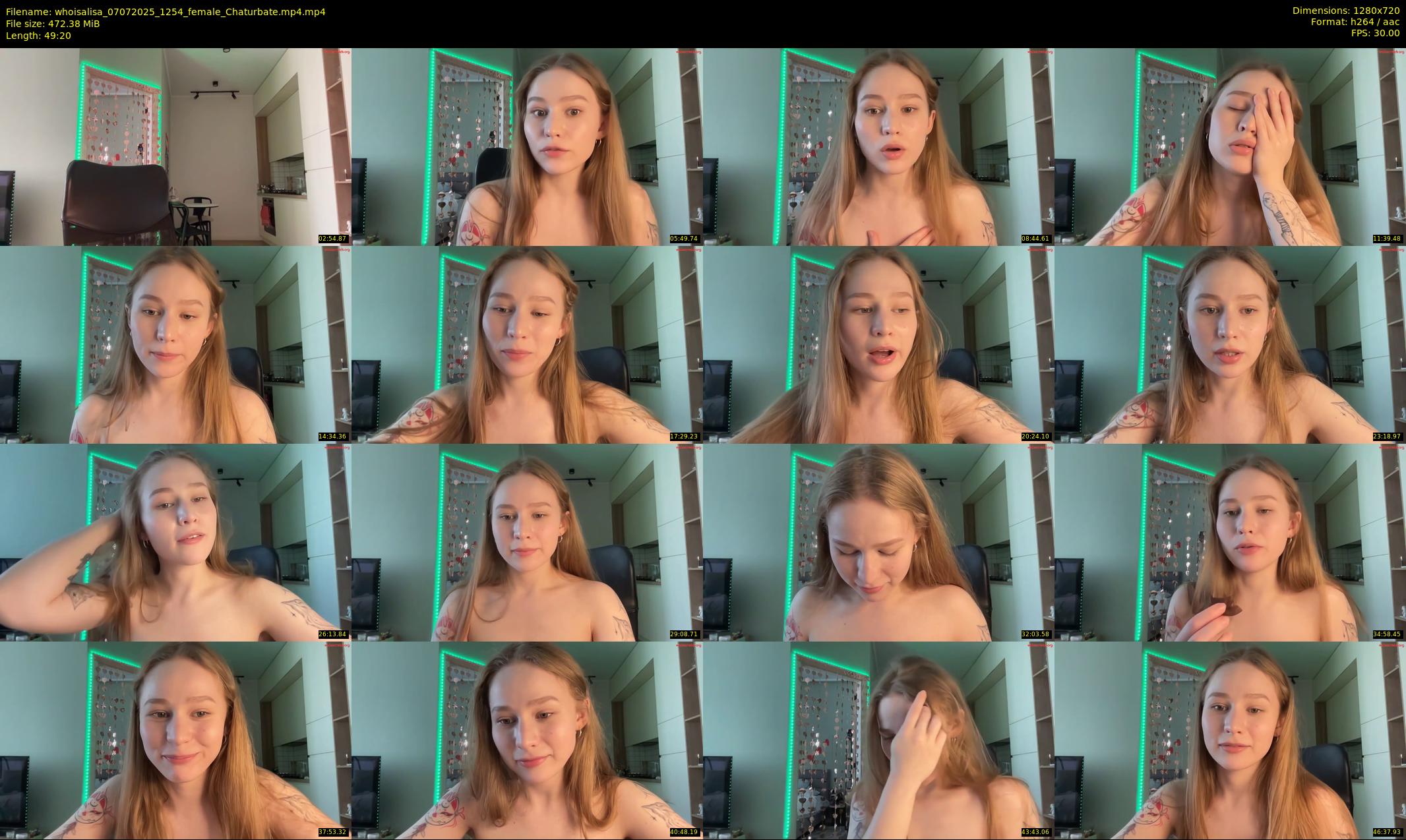 whoisalisa — 50 minute Chaturbate female cam show recording, 720p, Jul 7, 2025