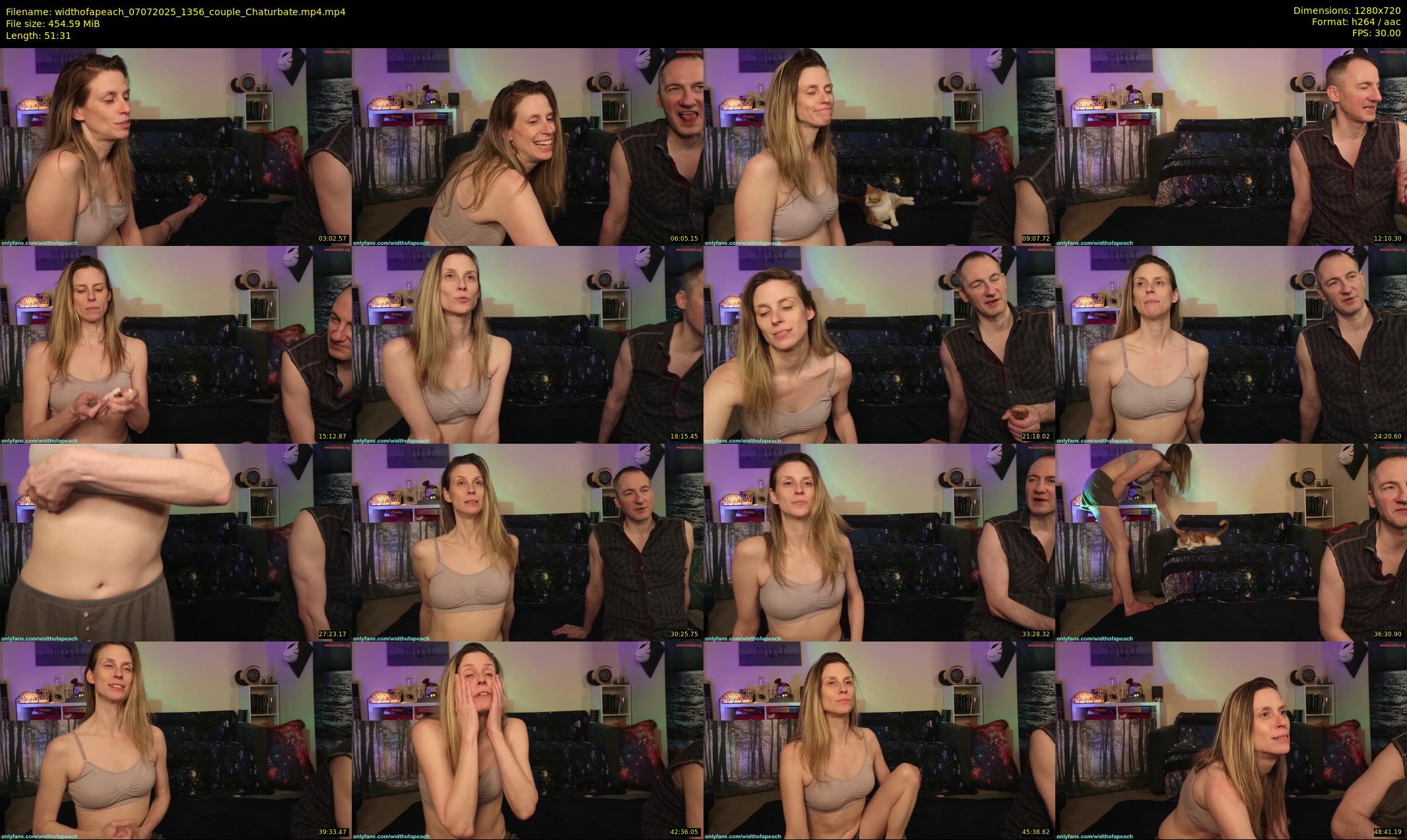 widthofapeach — 52 minute Chaturbate couple cam show recording, 720p, Jul 7, 2025