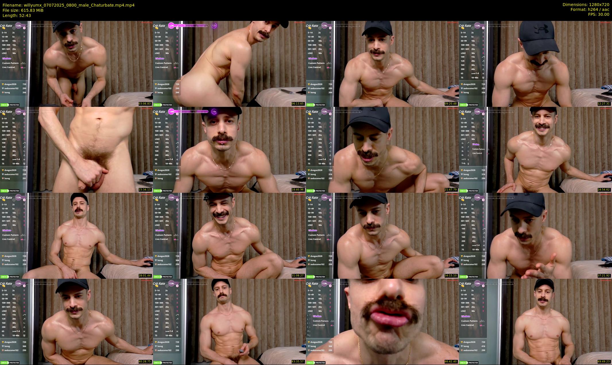 willyumx — 53 minute Chaturbate male cam show recording, 720p, Jul 7, 2025