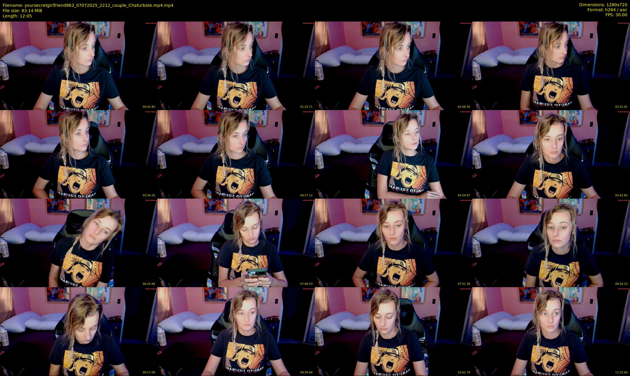 yoursecretgirlfriend963 — 13 minute Chaturbate female cam show recording, 720p, Jul 7, 2025