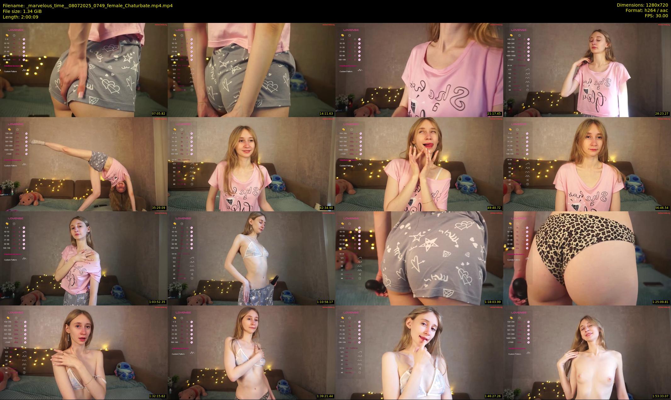 _marvelous_time_ — 121 minute Chaturbate female cam show recording, 720p, Jul 8, 2025