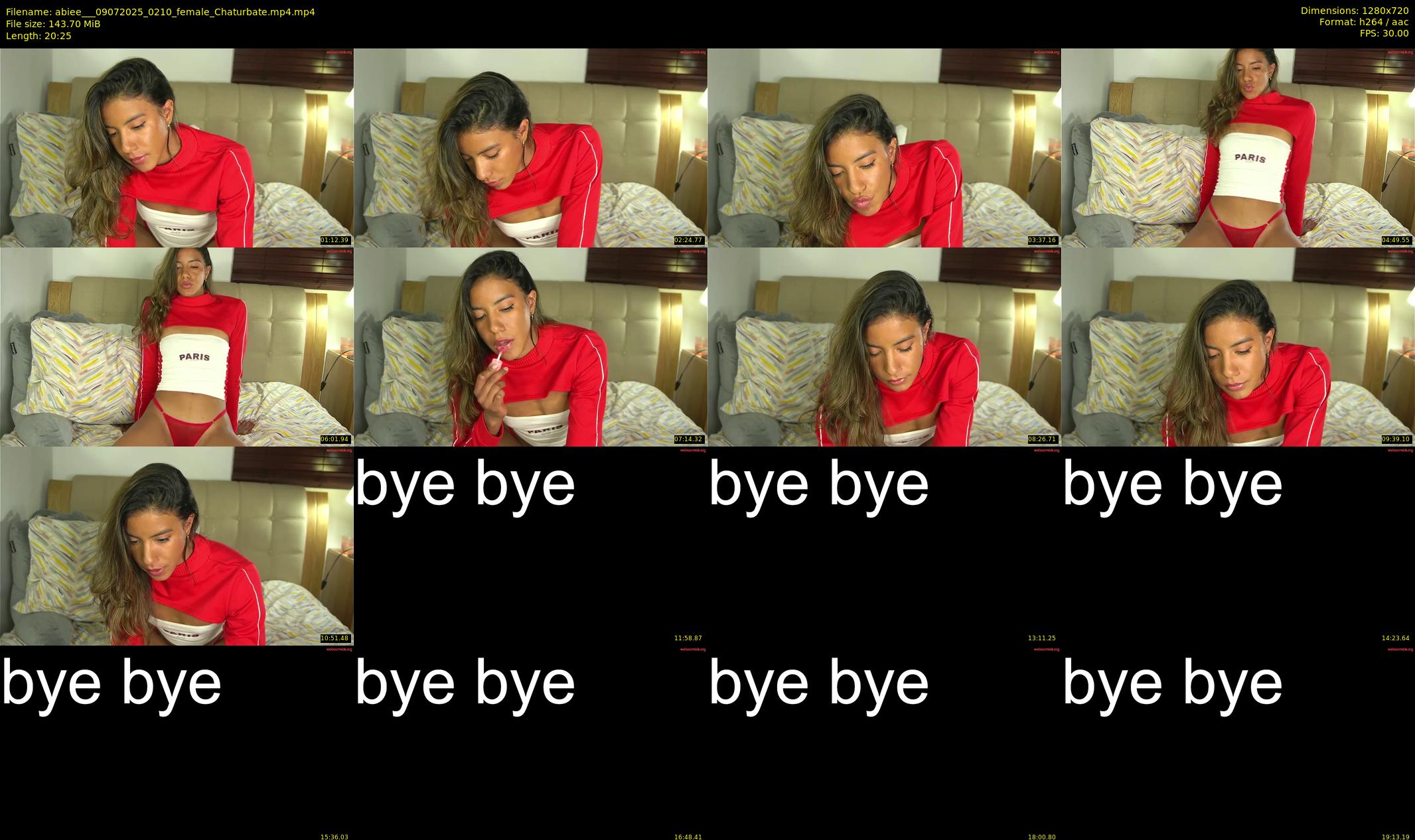 abiee__ — 21 minute Chaturbate female cam show recording, 720p, Jul 9, 2025