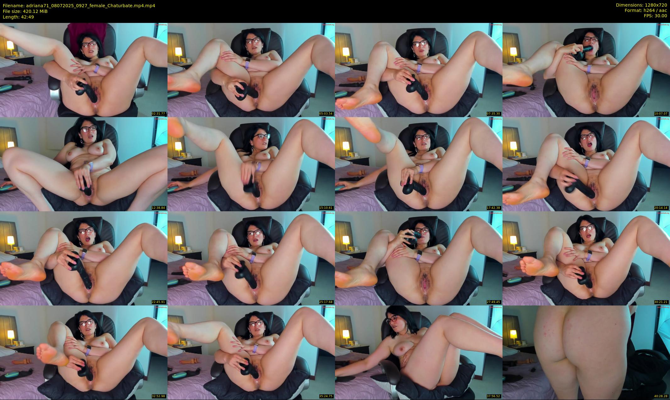 adriana71 — 43 minute Chaturbate couple cam show recording, 720p, Jul 8, 2025