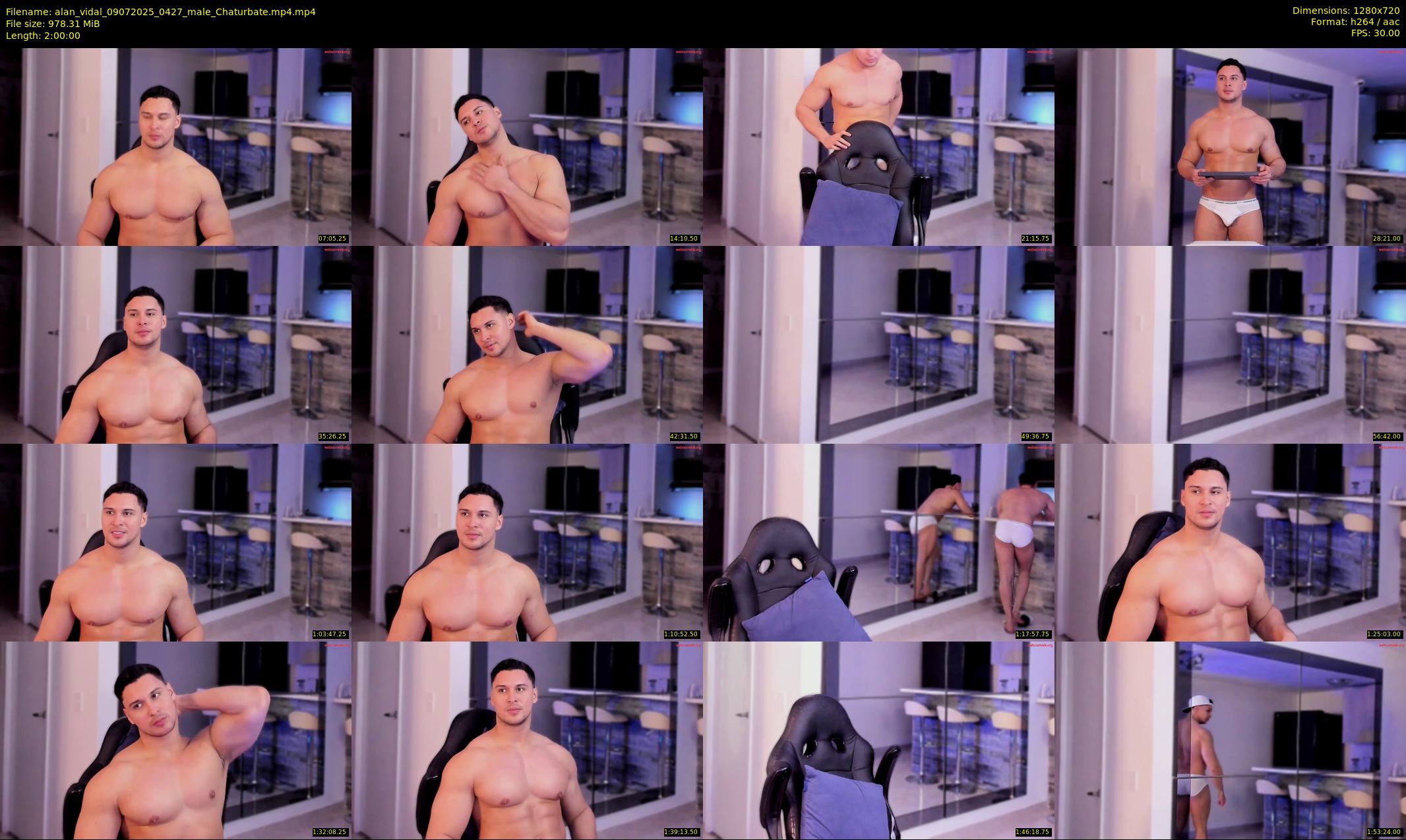 alan_vidal — 120 minute Chaturbate male cam show recording, 720p, Jul 9, 2025