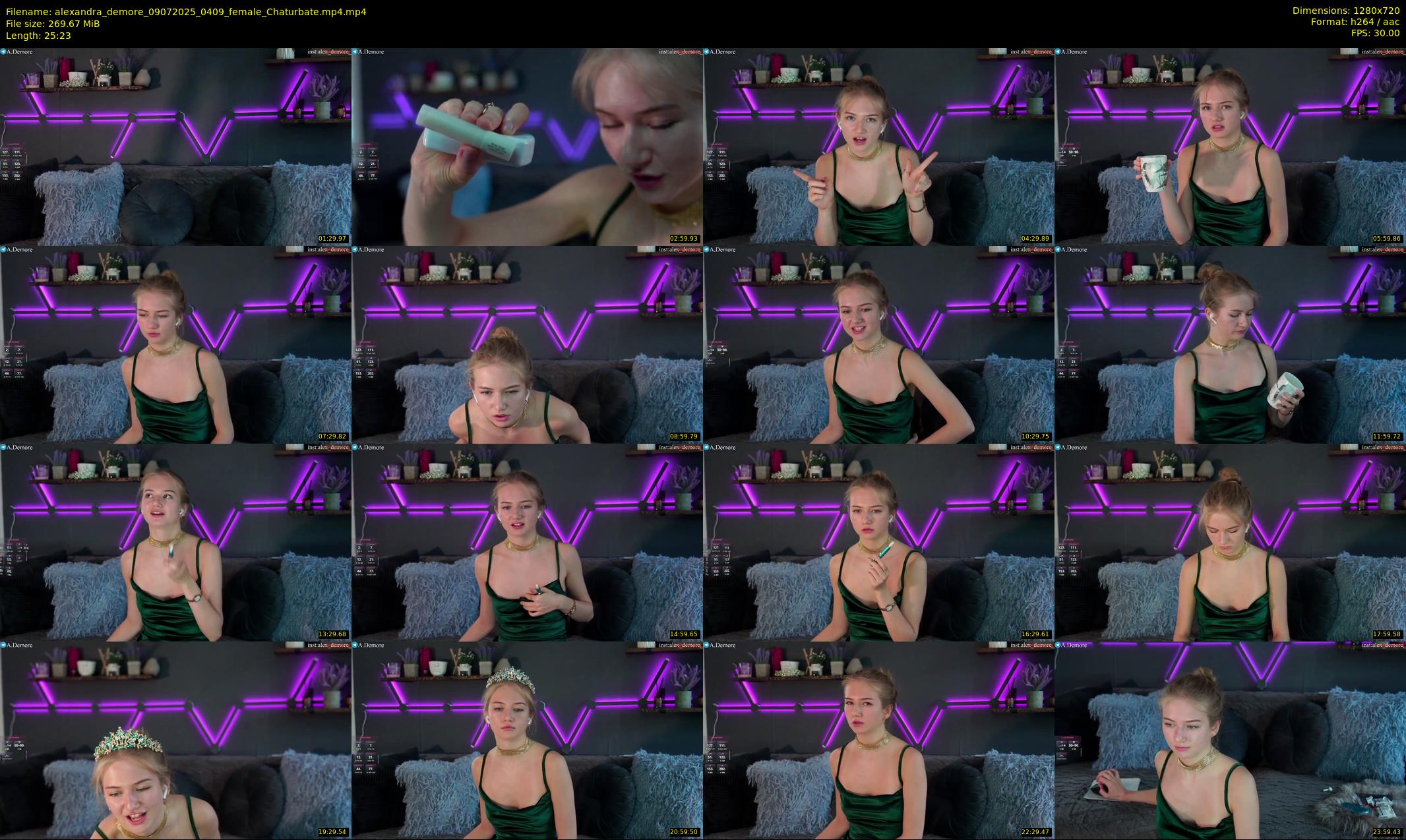 alexandra_demore — 26 minute Chaturbate female cam show recording, 720p, Jul 9, 2025