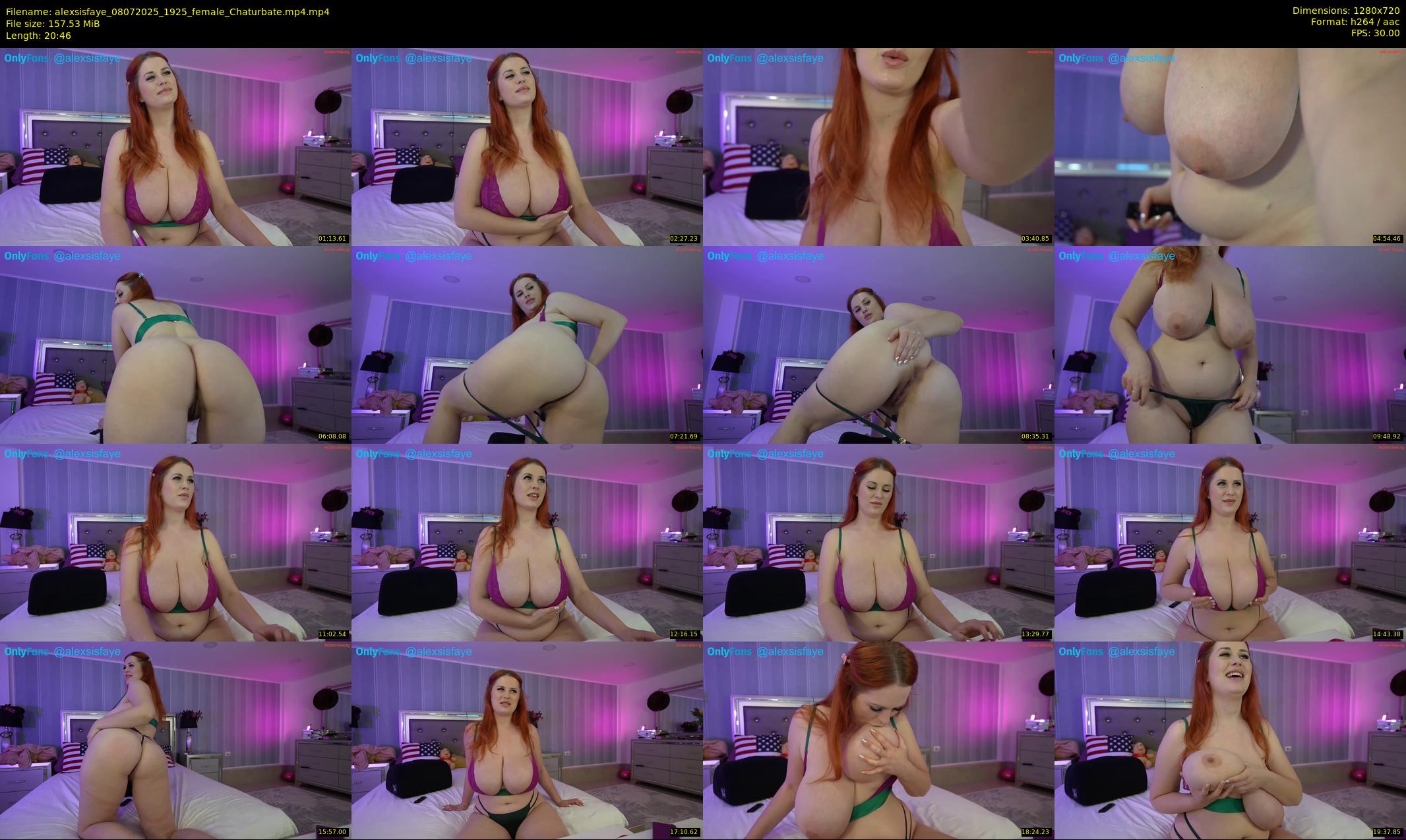 alexsisfaye — 21 minute Chaturbate female cam show recording, 720p, Jul 8, 2025