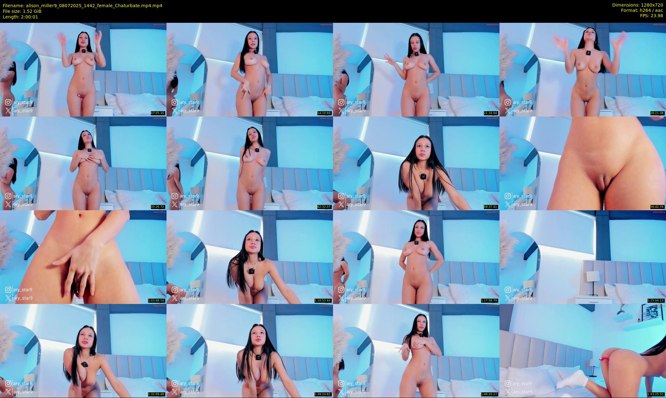 alison_miller9 — 121 minute Chaturbate female cam show recording, 720p, Jul 8, 2025