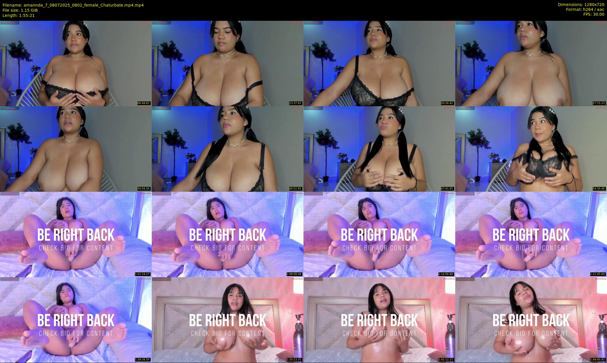 amannda_7 — 116 minute Chaturbate female cam show recording, 720p, Jul 8, 2025