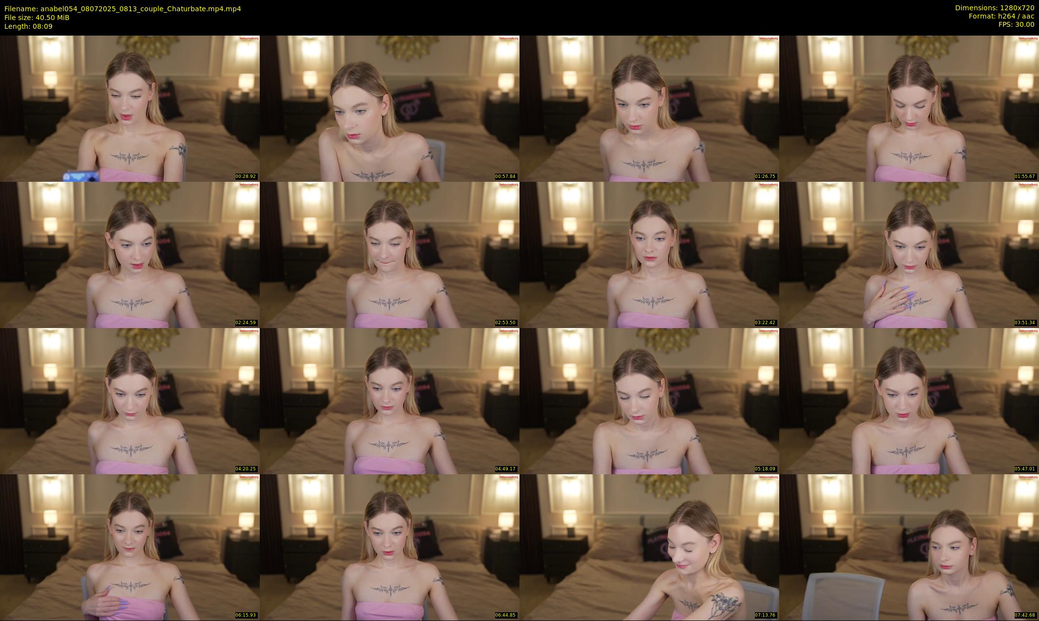 anabel054 — 9 minute Chaturbate female cam show recording, 720p, Jul 8, 2025