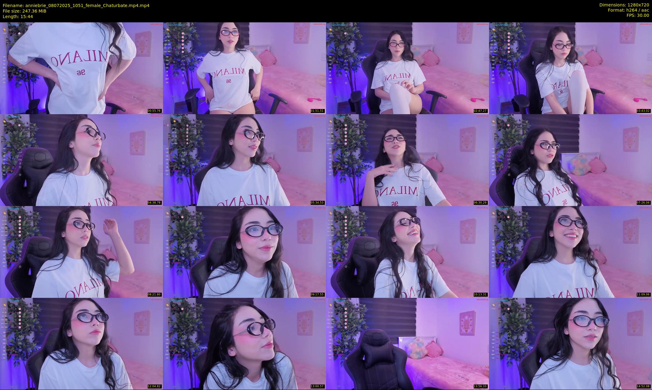 anniebrie — 16 minute Chaturbate female cam show recording, 720p, Jul 8, 2025