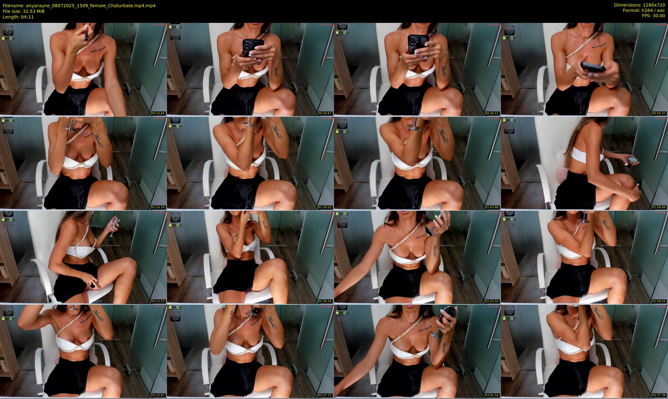 anyarayne — 5 minute Chaturbate female cam show recording, 720p, Jul 8, 2025