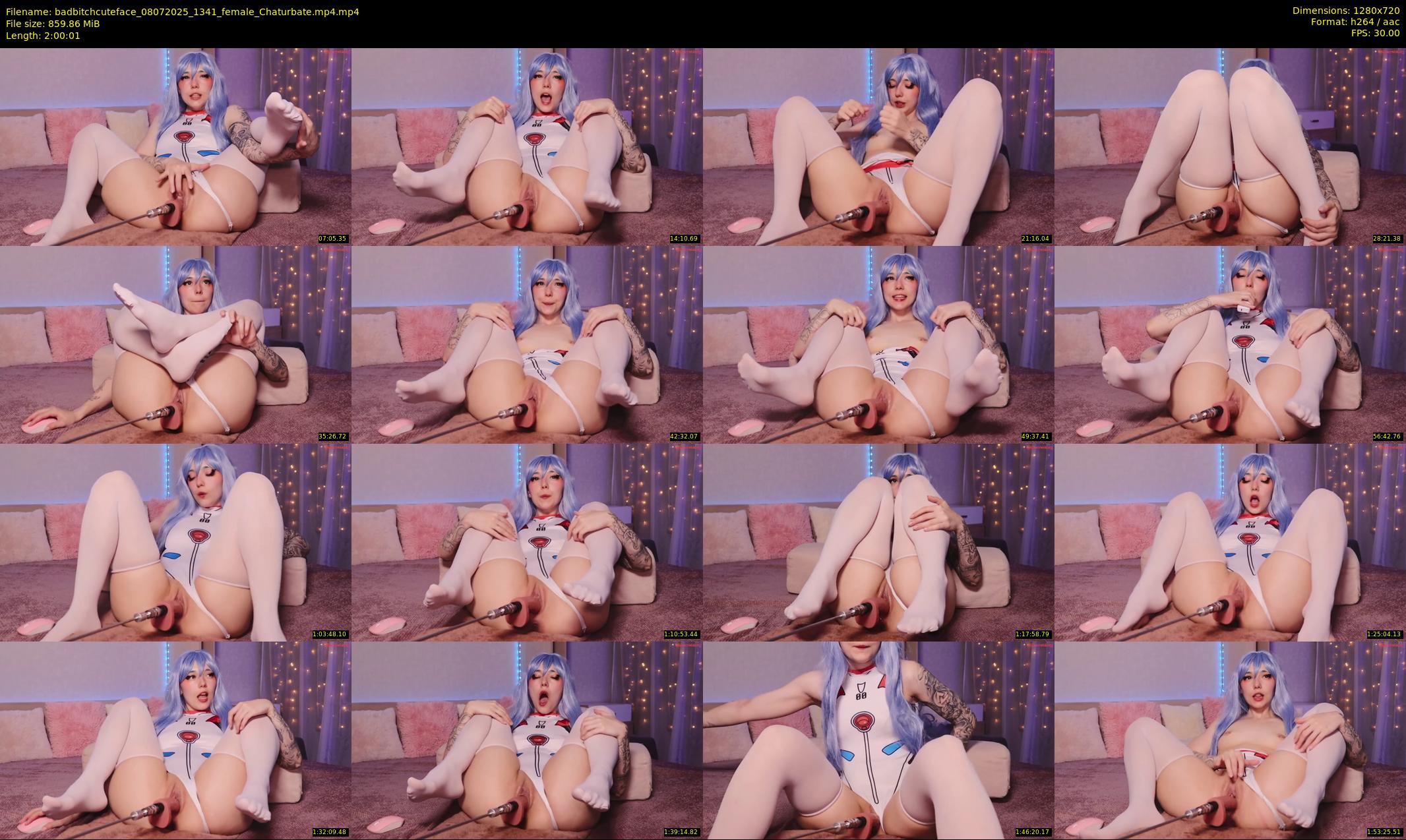 badbitchcuteface — 121 minute Chaturbate female cam show recording, 720p, Jul 8, 2025