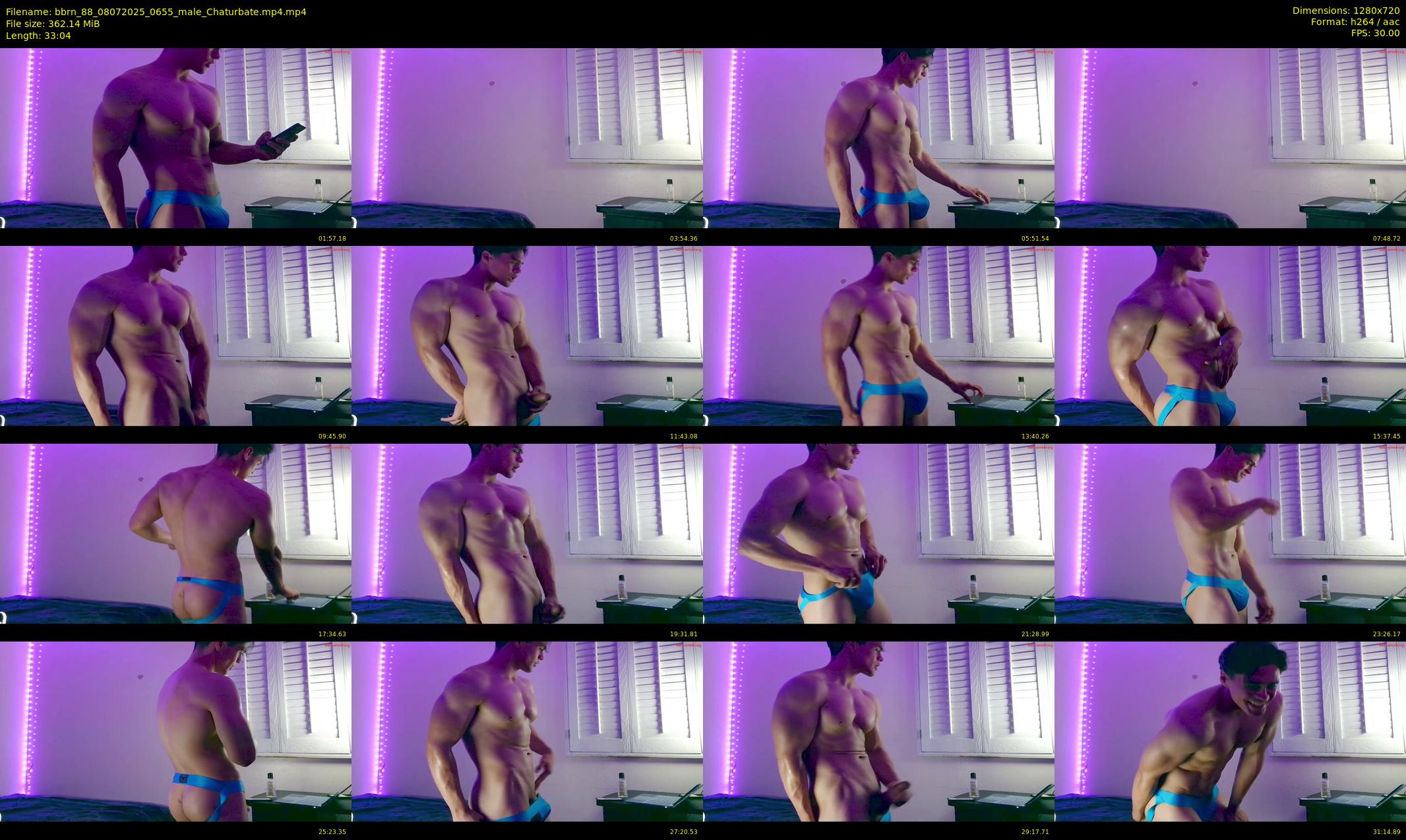 bbrn_88 — 34 minute Chaturbate male cam show recording, 720p, Jul 8, 2025