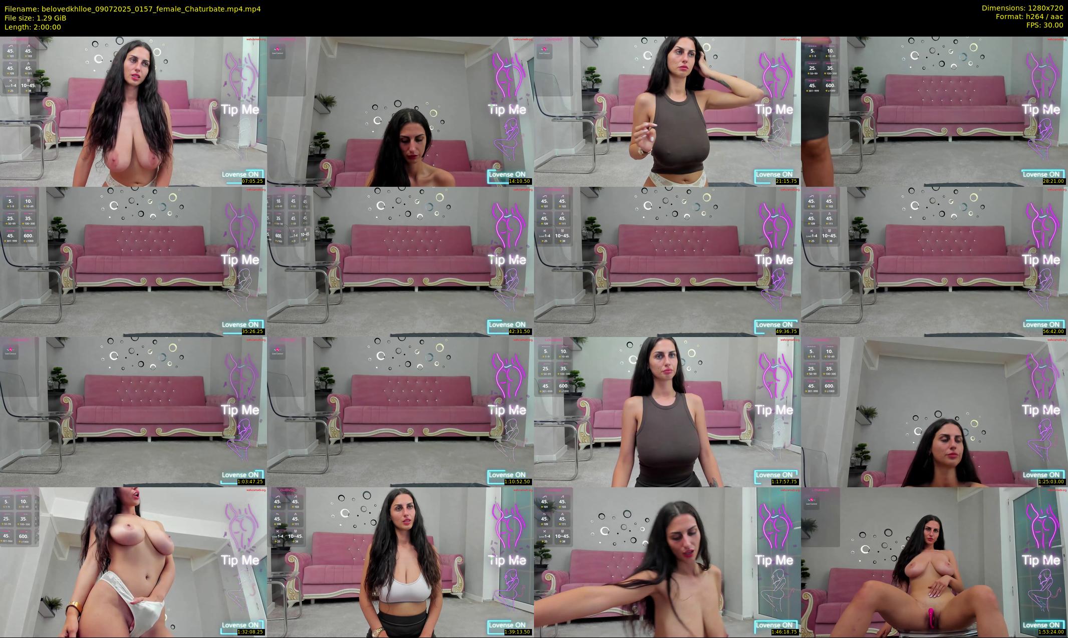 belovedkhlloe — 120 minute Chaturbate female cam show recording, 720p, Jul 9, 2025