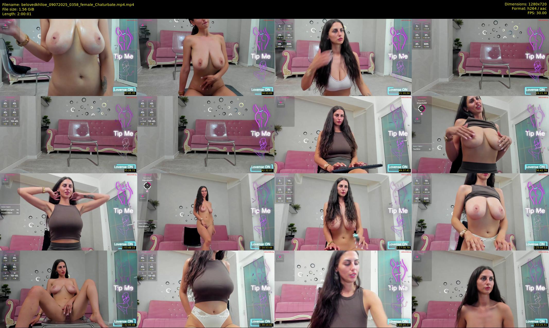 belovedkhlloe — 121 minute Chaturbate female cam show recording, 720p, Jul 9, 2025