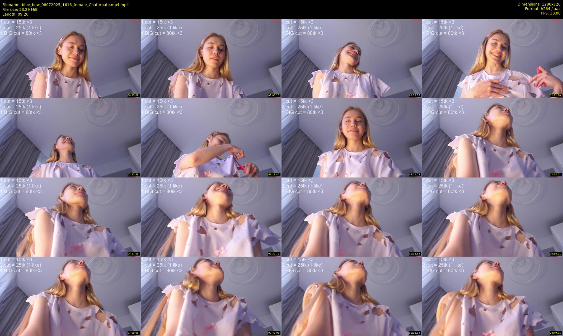 blue_bow — 10 minute Chaturbate female cam show recording, 720p, Jul 8, 2025
