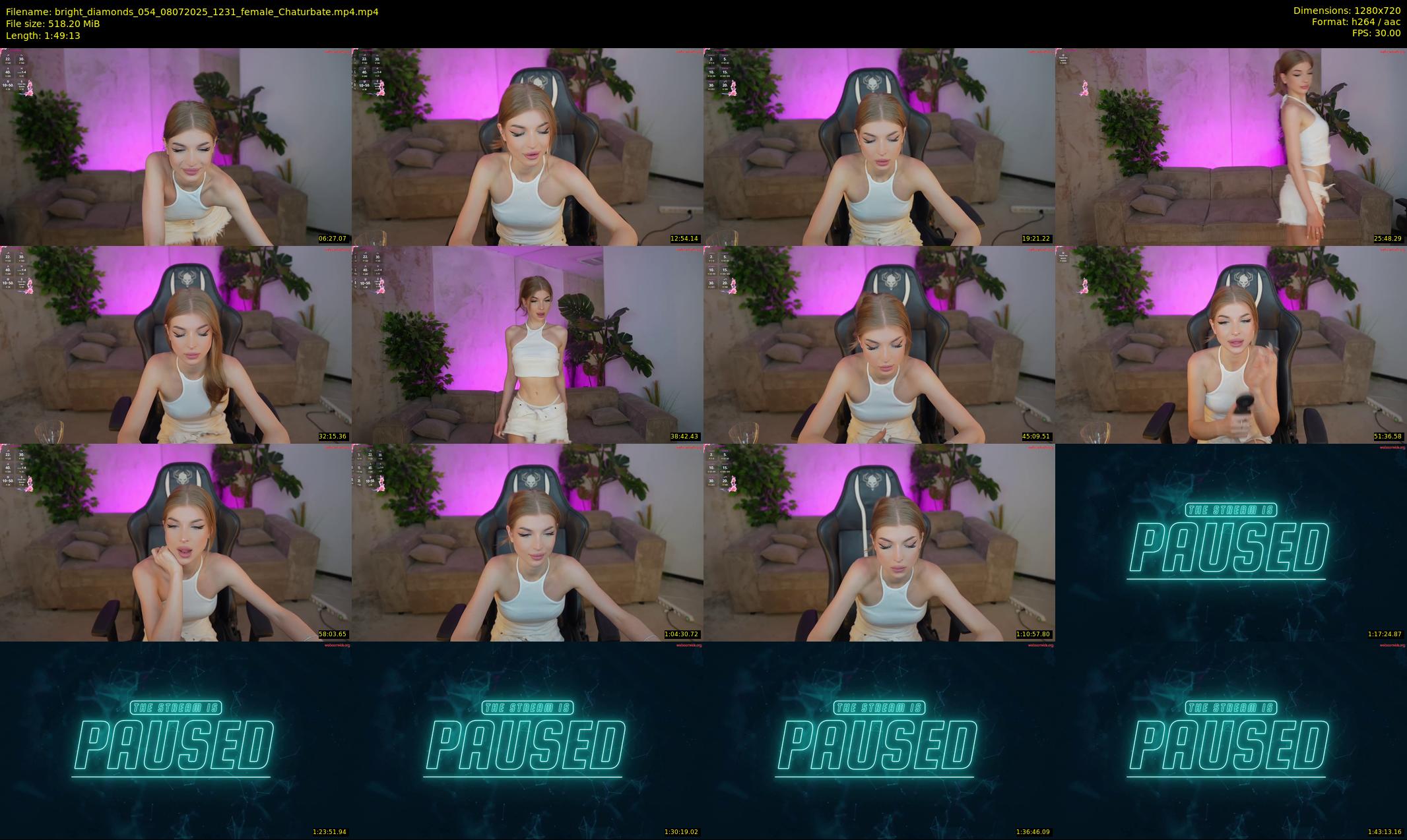 bright_diamonds_054 — 110 minute Chaturbate couple cam show recording, 720p, Jul 8, 2025