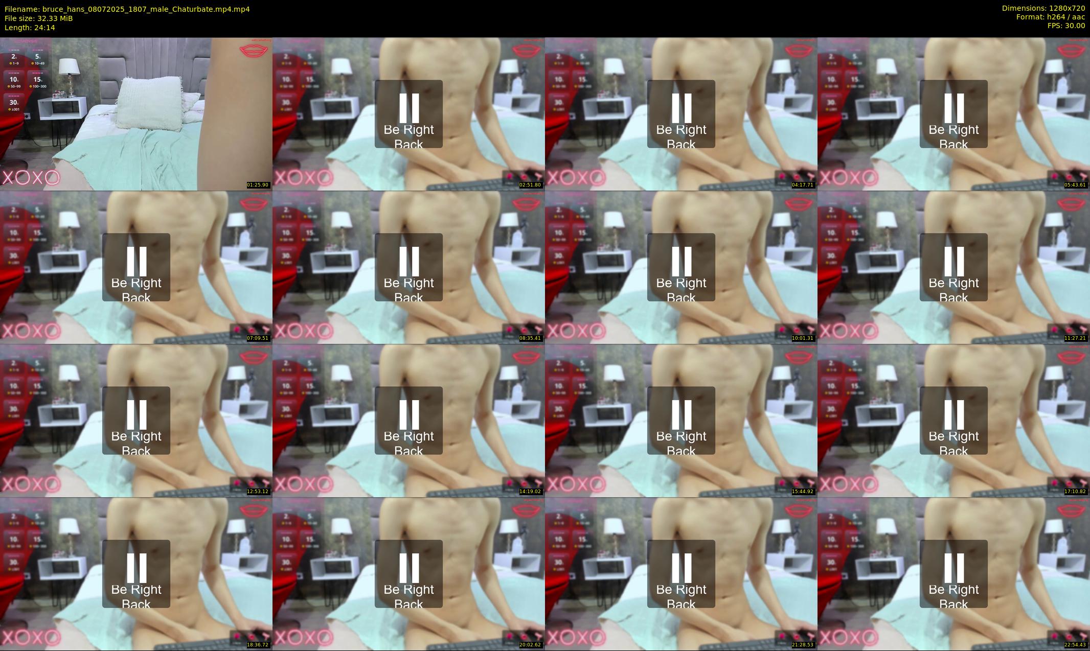 bruce_hans — 25 minute Chaturbate male cam show recording, 720p, Jul 8, 2025