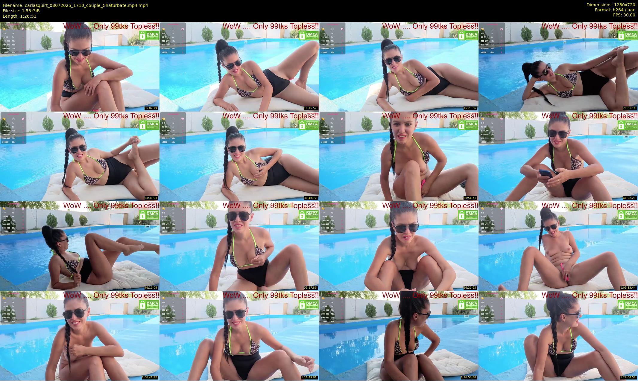 carlasquirt — 87 minute Chaturbate female cam show recording, 720p, Jul 8, 2025