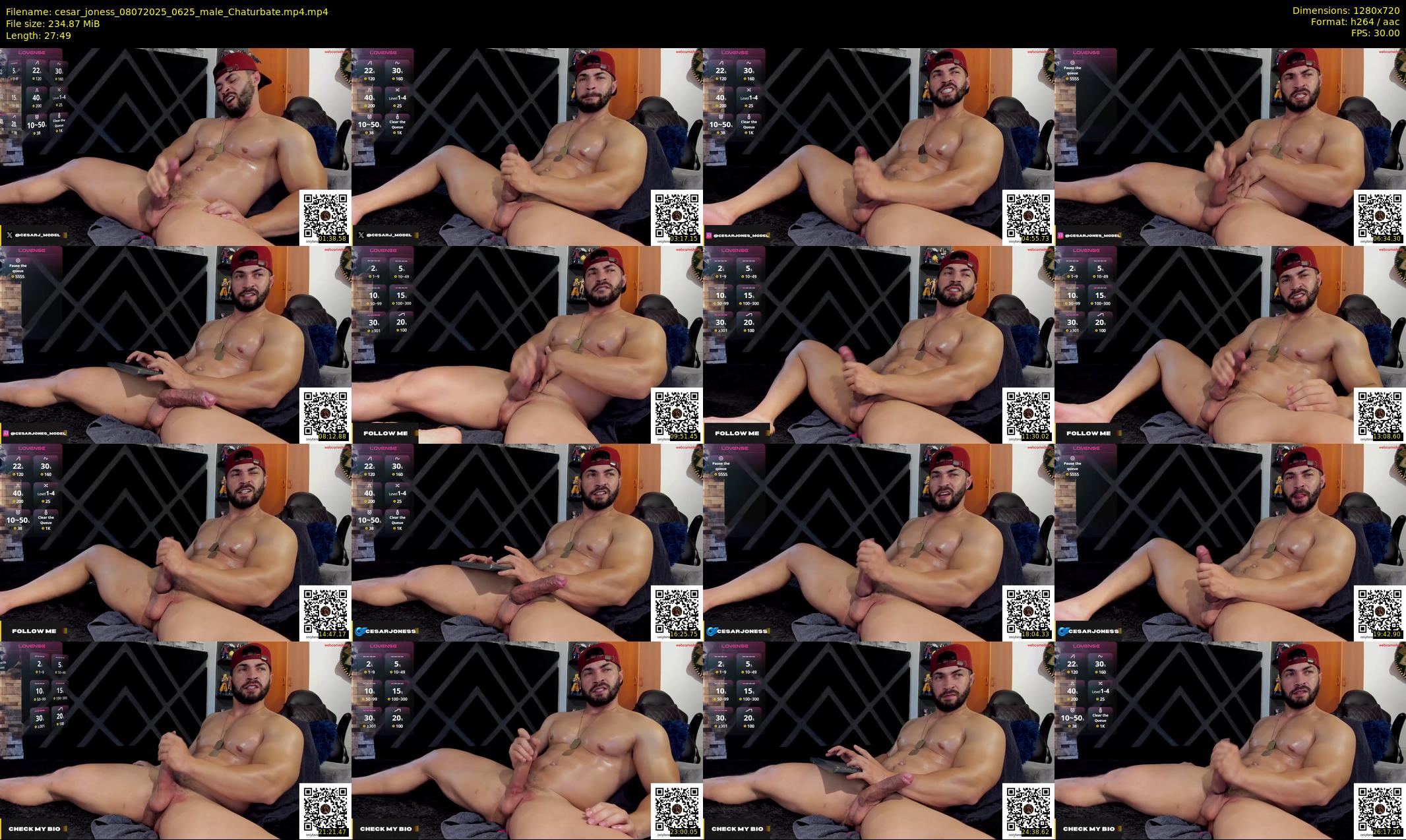 cesar_joness — 28 minute Chaturbate male cam show recording, 720p, Jul 8, 2025