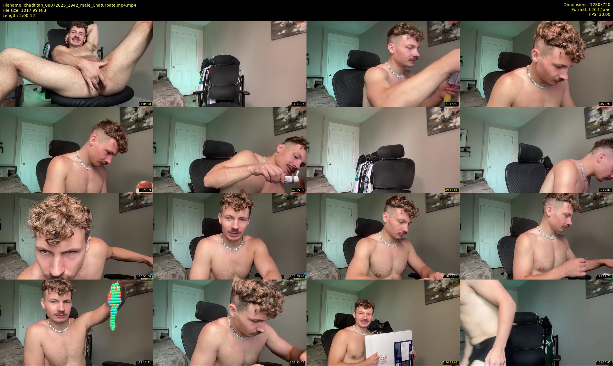 chadtitan — 121 minute Chaturbate male cam show recording, 720p, Jul 8, 2025