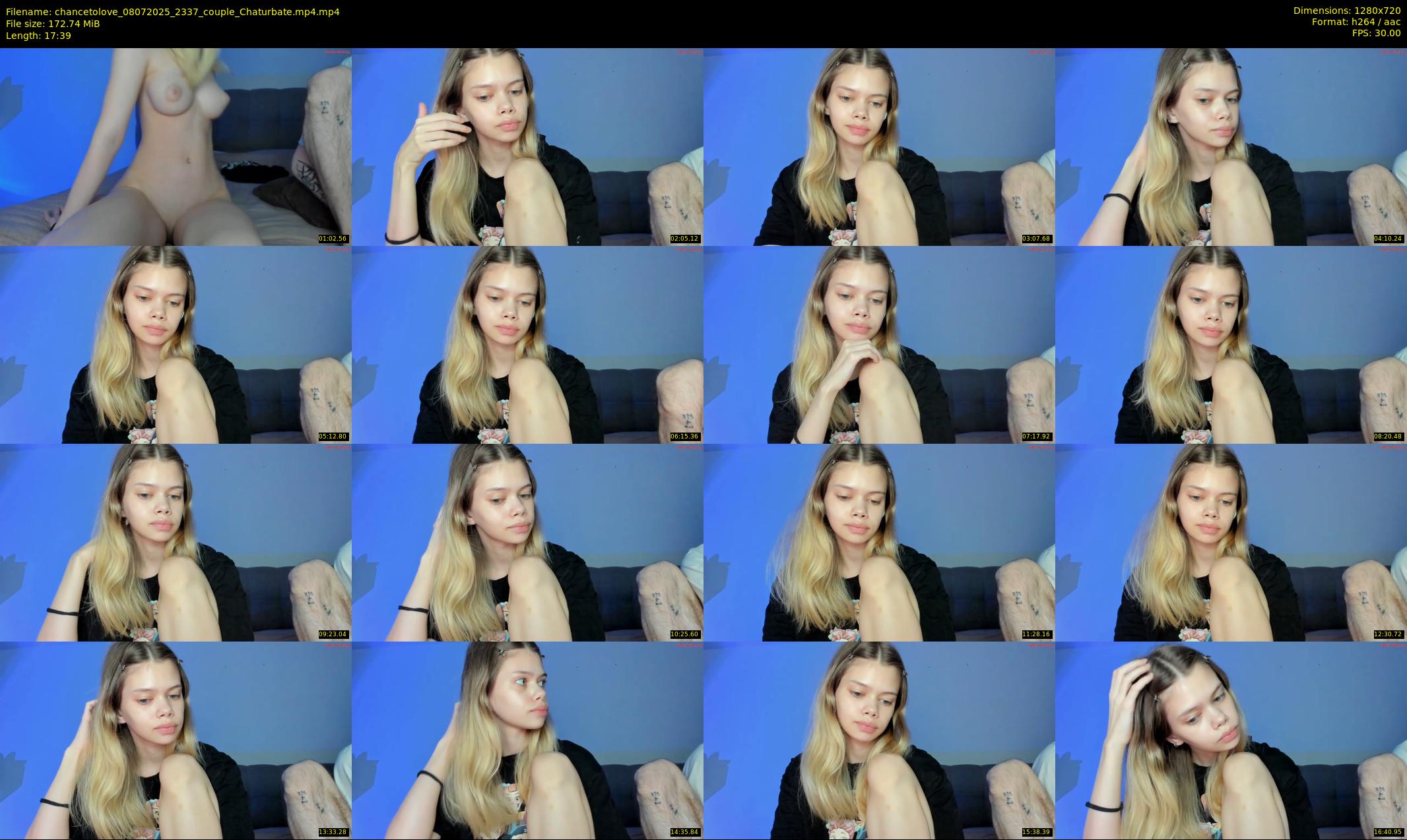 chancetolove — 18 minute Chaturbate couple cam show recording, 720p, Jul 8, 2025