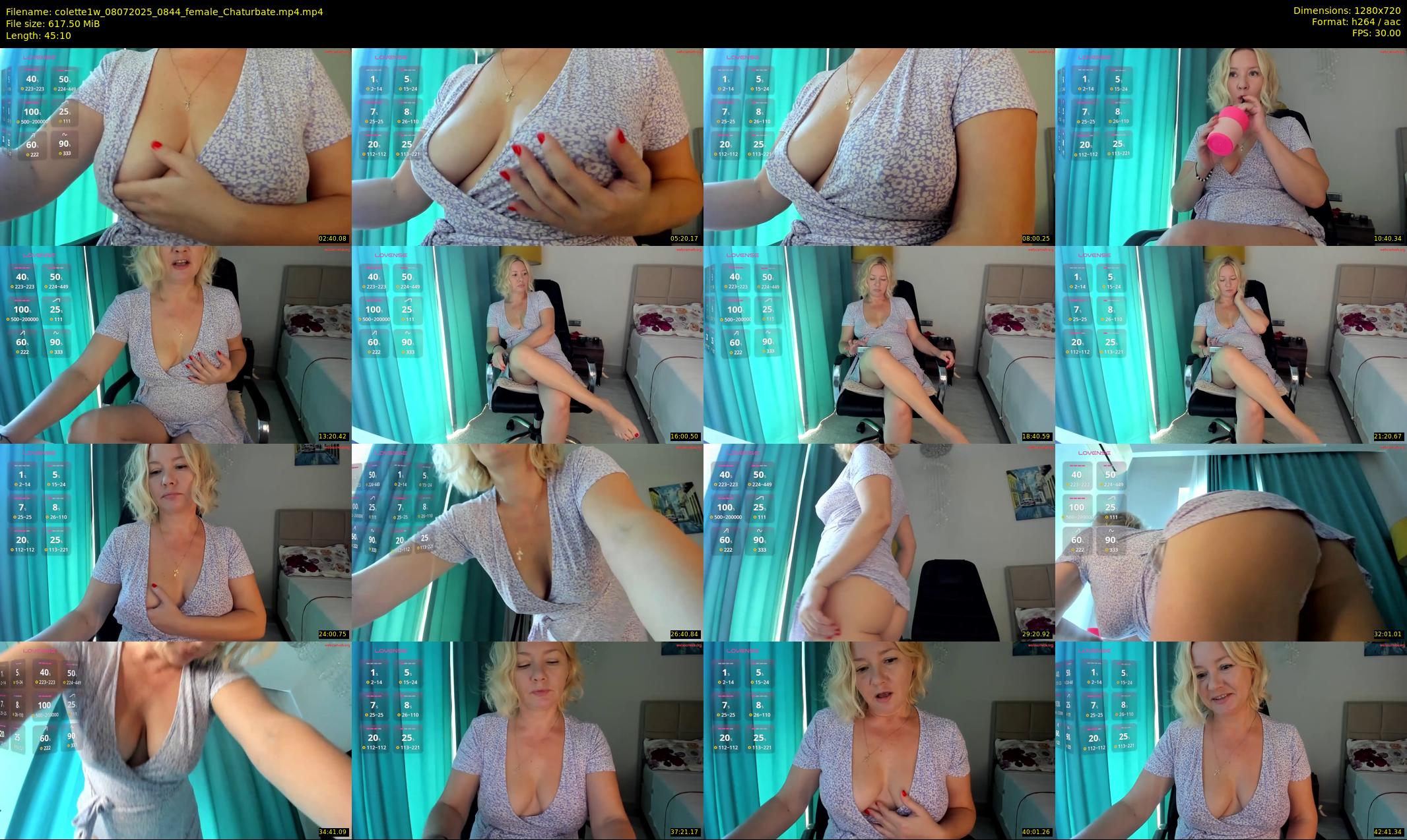 colette1w — 46 minute Chaturbate female cam show recording, 720p, Jul 8, 2025