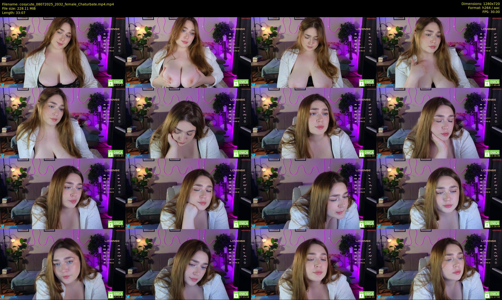 cosycute — 34 minute Chaturbate female cam show recording, 720p, Jul 8, 2025