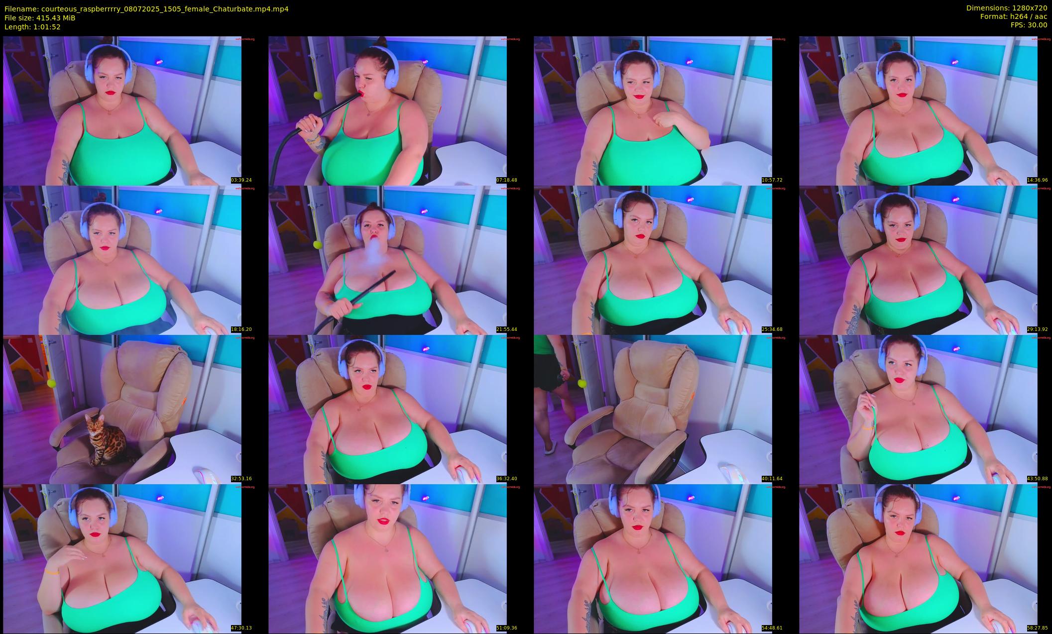 courteous_raspberrrry — 62 minute Chaturbate female cam show recording, 720p, Jul 8, 2025
