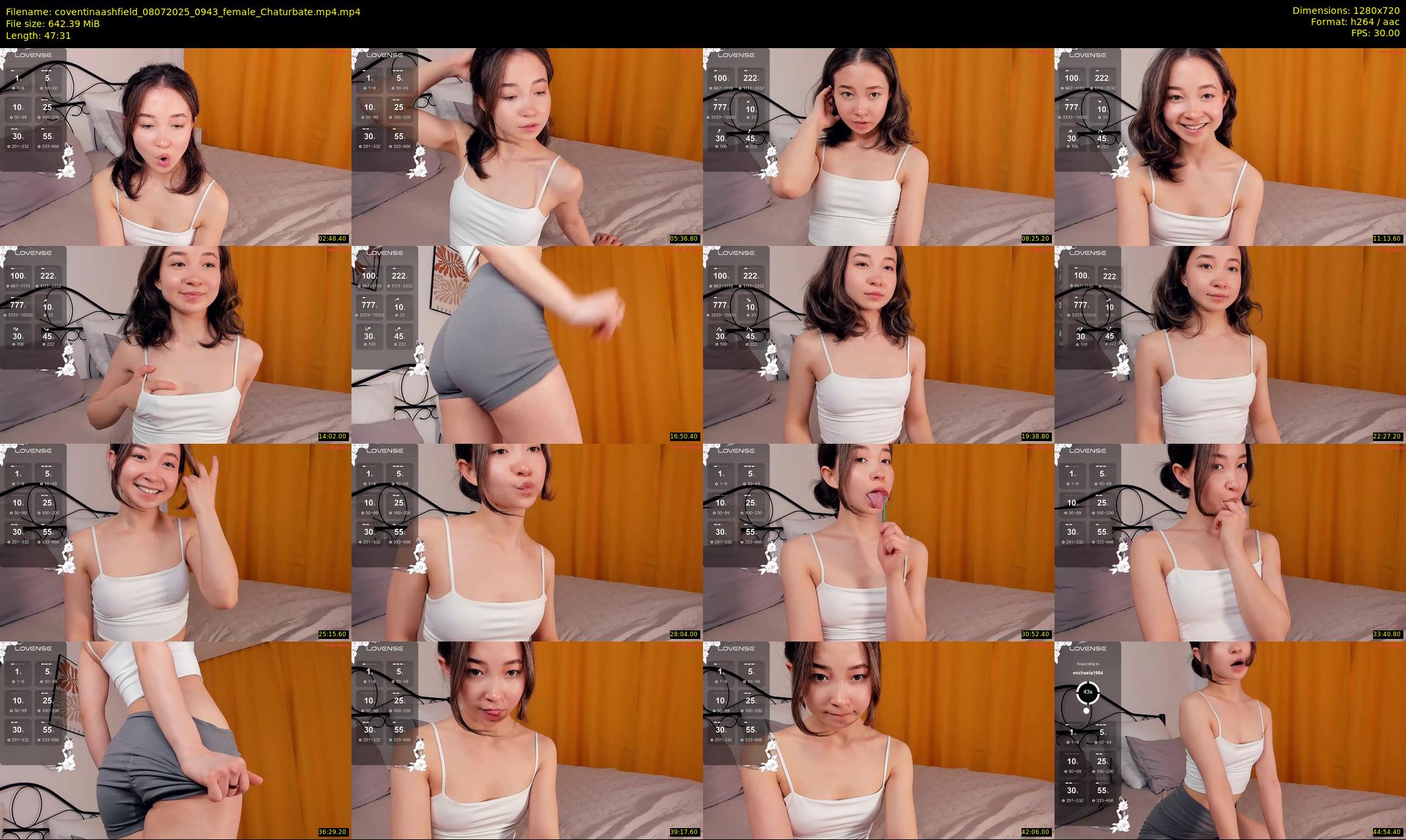 coventinaashfield — 48 minute Chaturbate female cam show recording, 720p, Jul 8, 2025