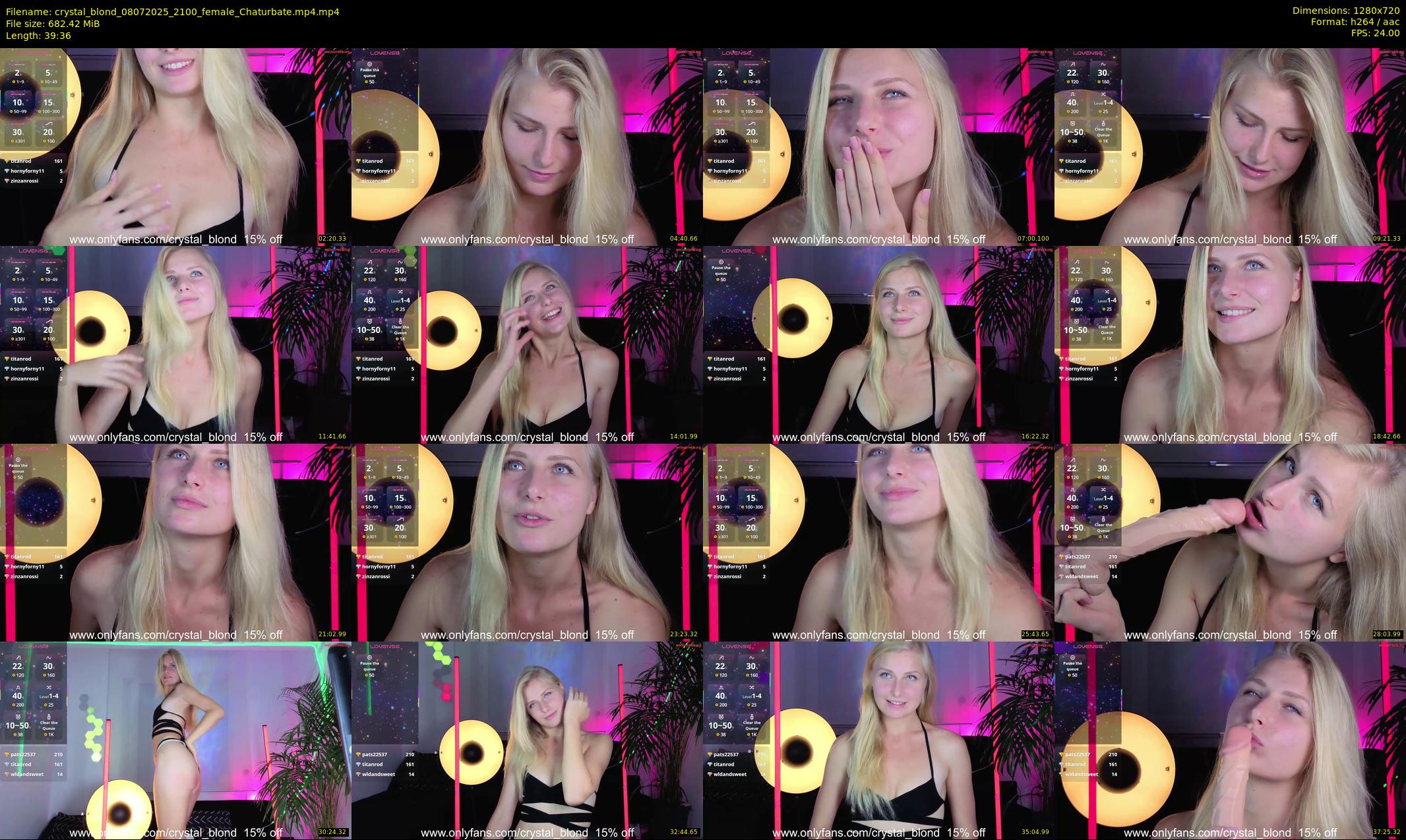 crystal_blond — 40 minute Chaturbate female cam show recording, 720p, Jul 8, 2025