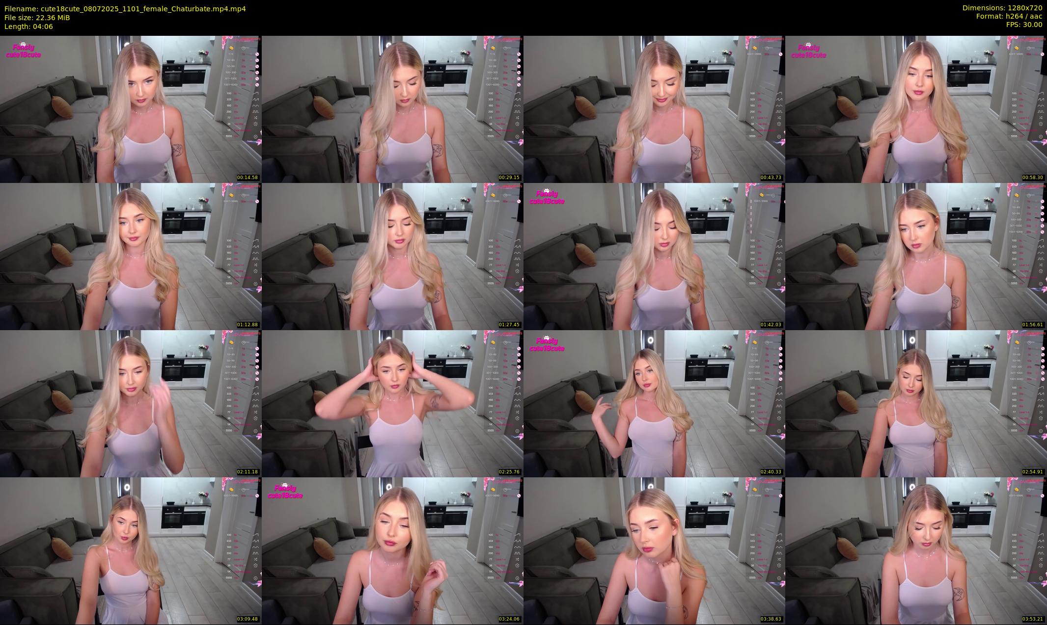 cute18cute — 5 minute Chaturbate female cam show recording, 720p, Jul 8, 2025