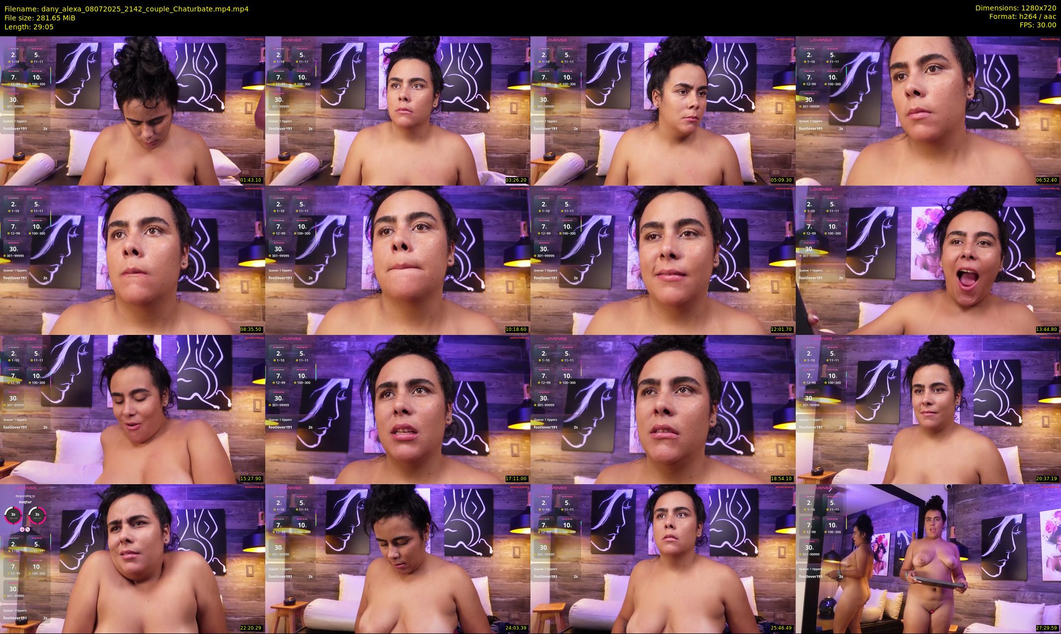 dany_alexa — 30 minute Chaturbate couple cam show recording, 720p, Jul 8, 2025