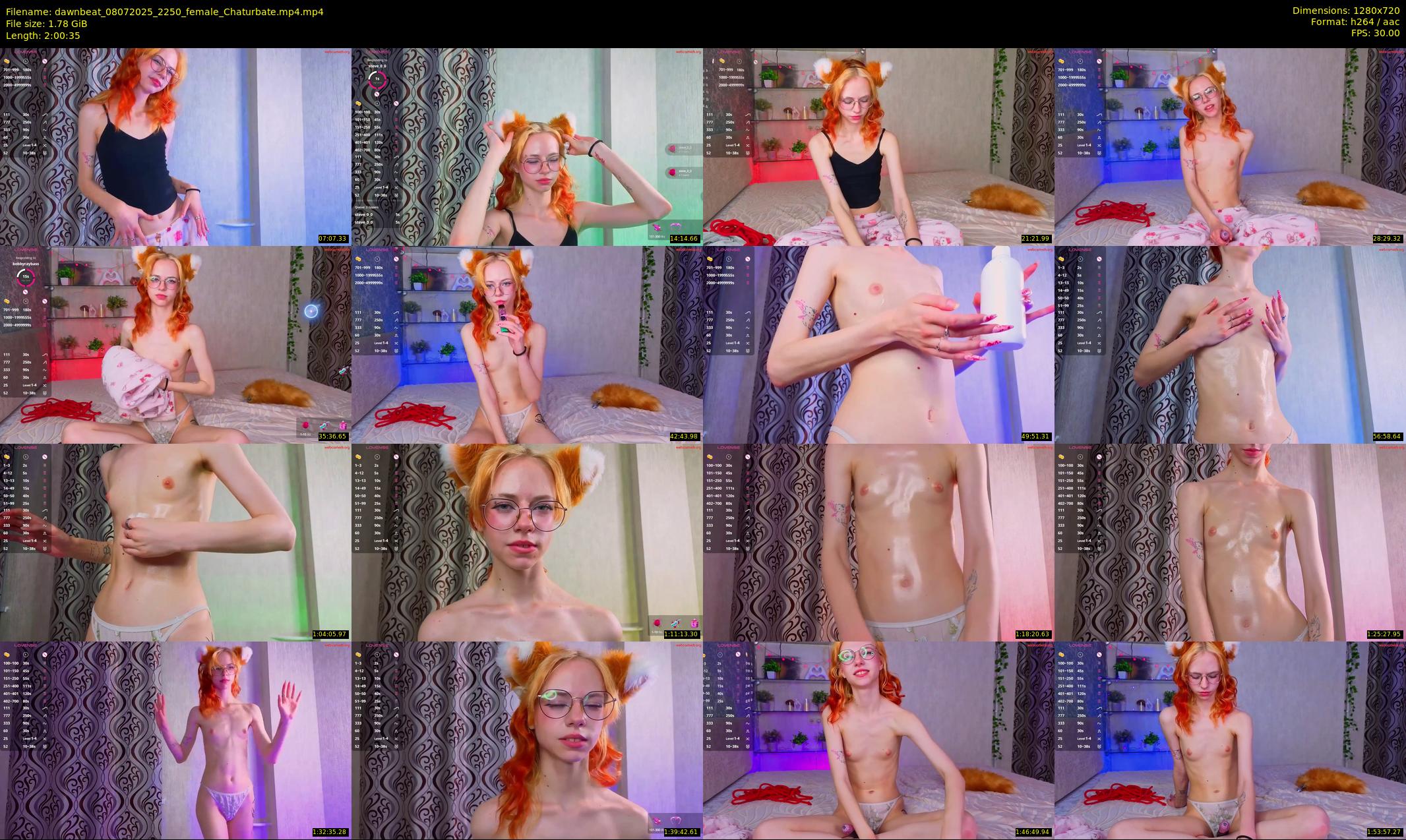 dawnbeat — 121 minute Chaturbate female cam show recording, 720p, Jul 8, 2025