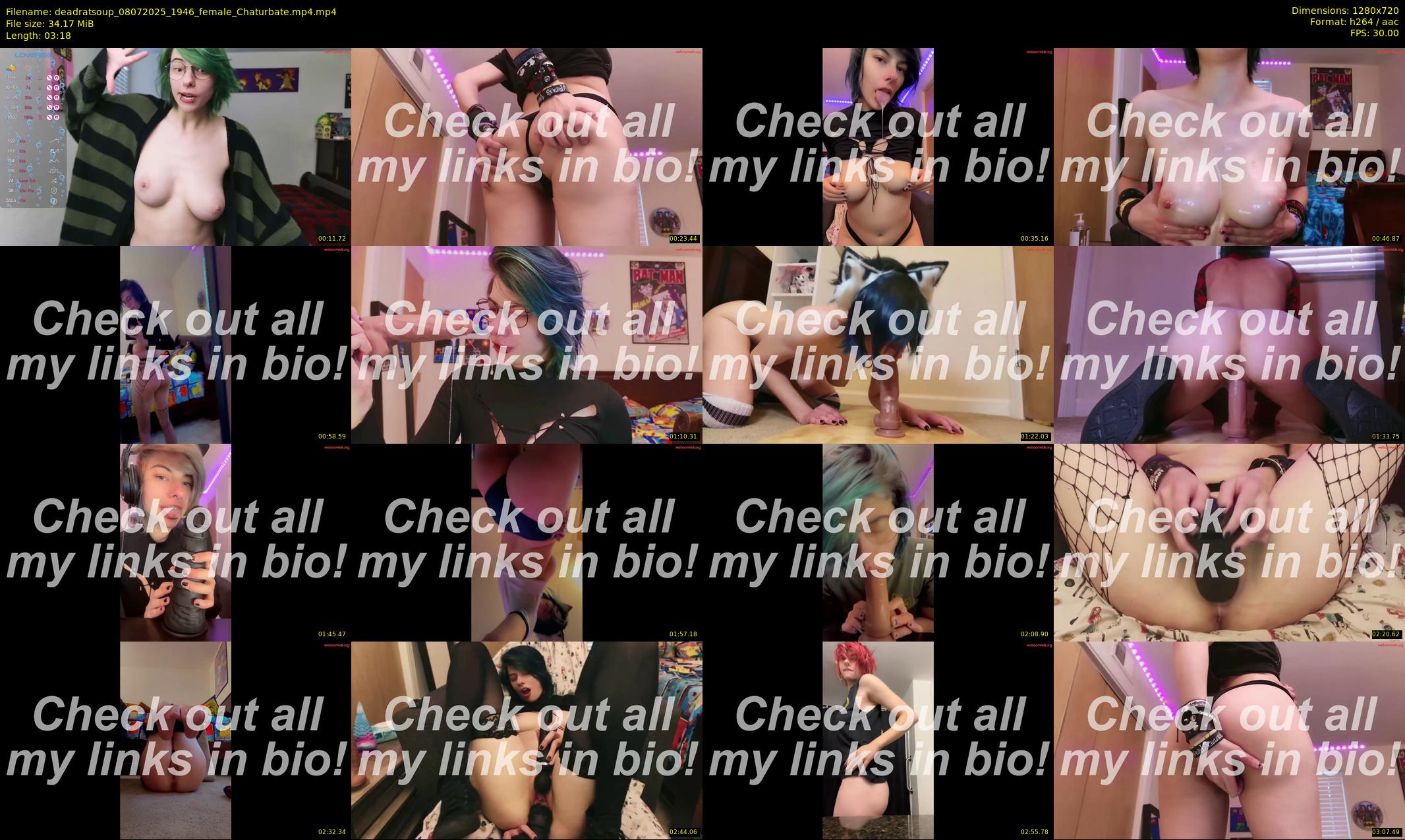 deadratsoup — 4 minute Chaturbate female cam show recording, 720p, Jul 8, 2025