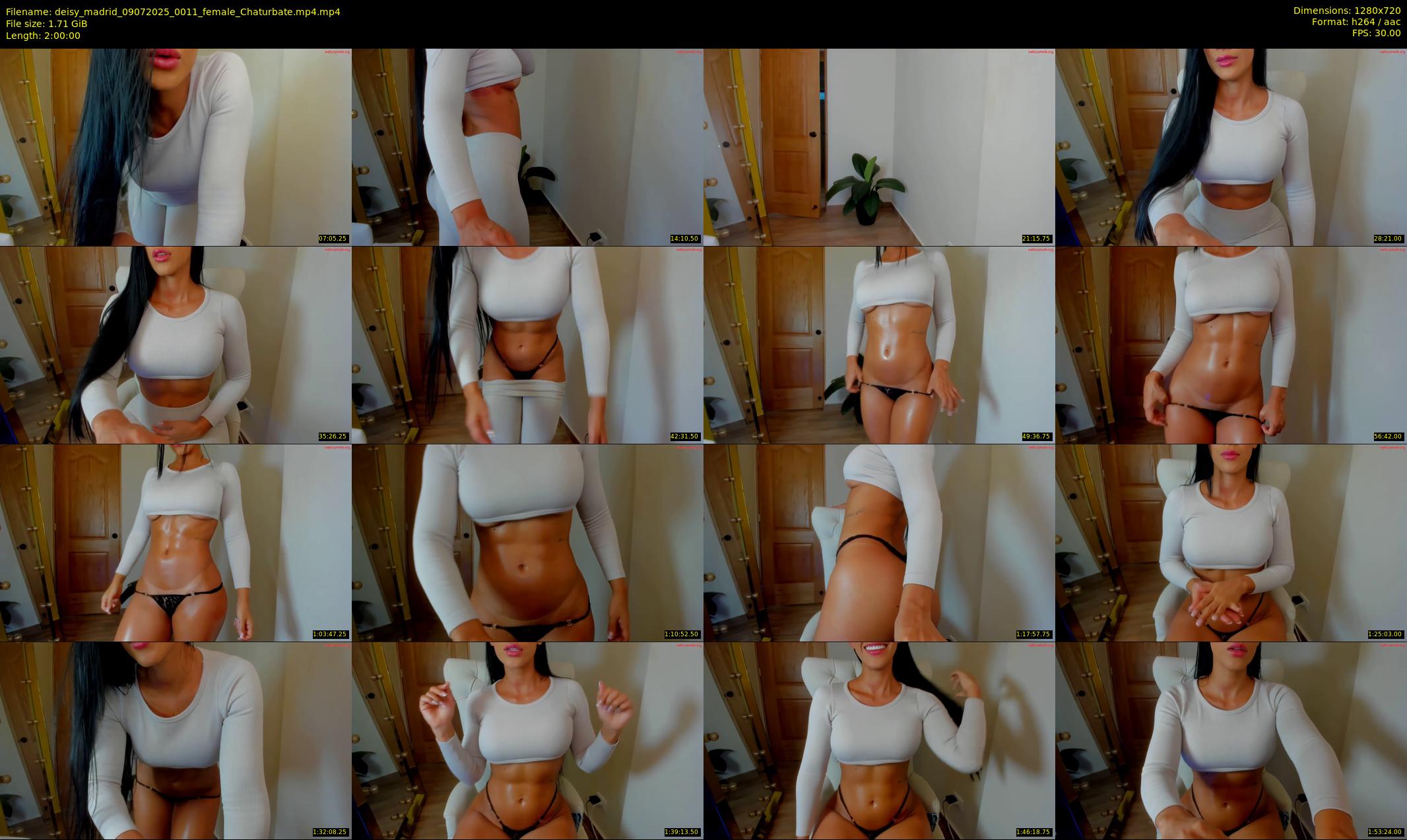 deisy_madrid — 120 minute Chaturbate female cam show recording, 720p, Jul 9, 2025