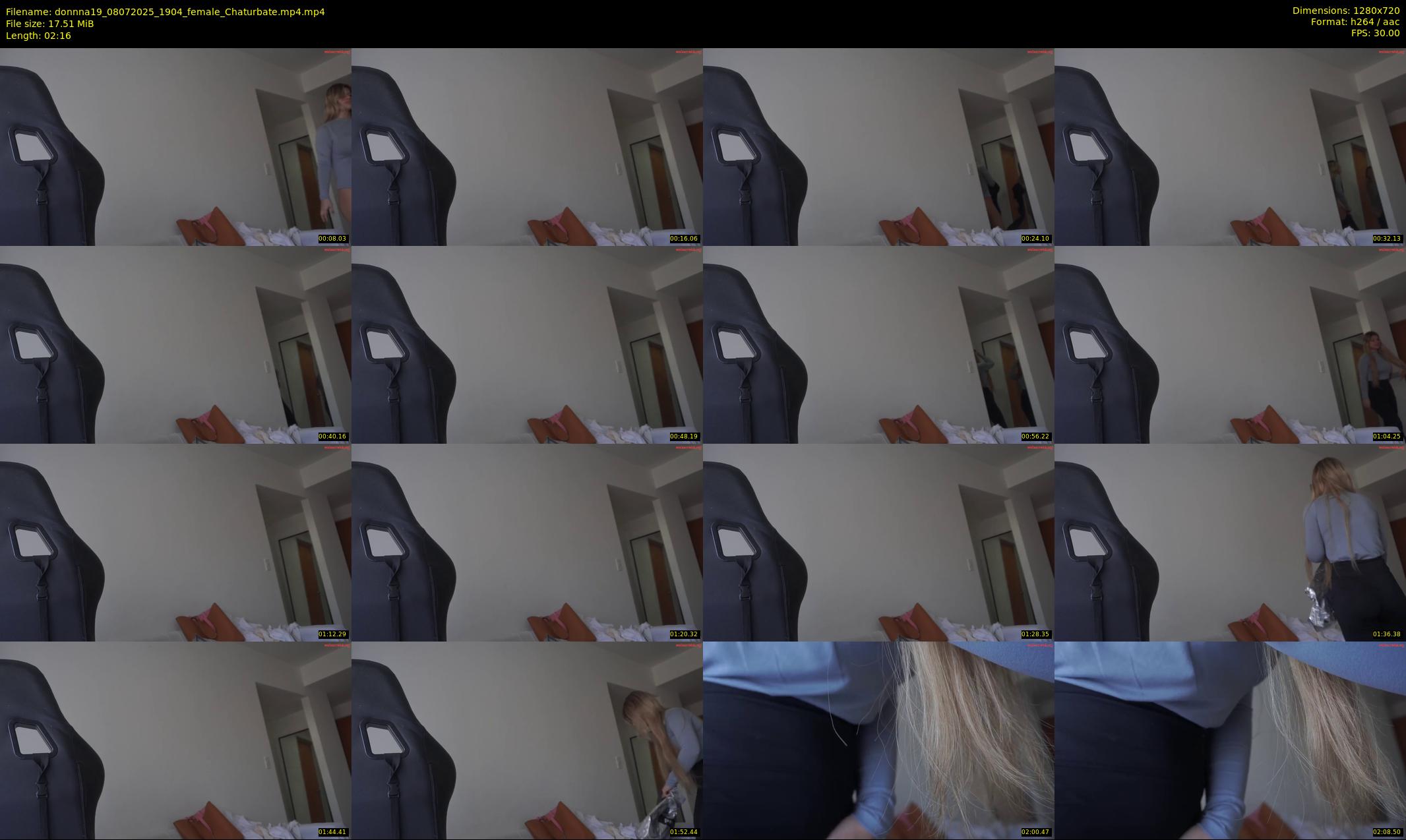 donnna19 — 3 minute Chaturbate female cam show recording, 720p, Jul 8, 2025