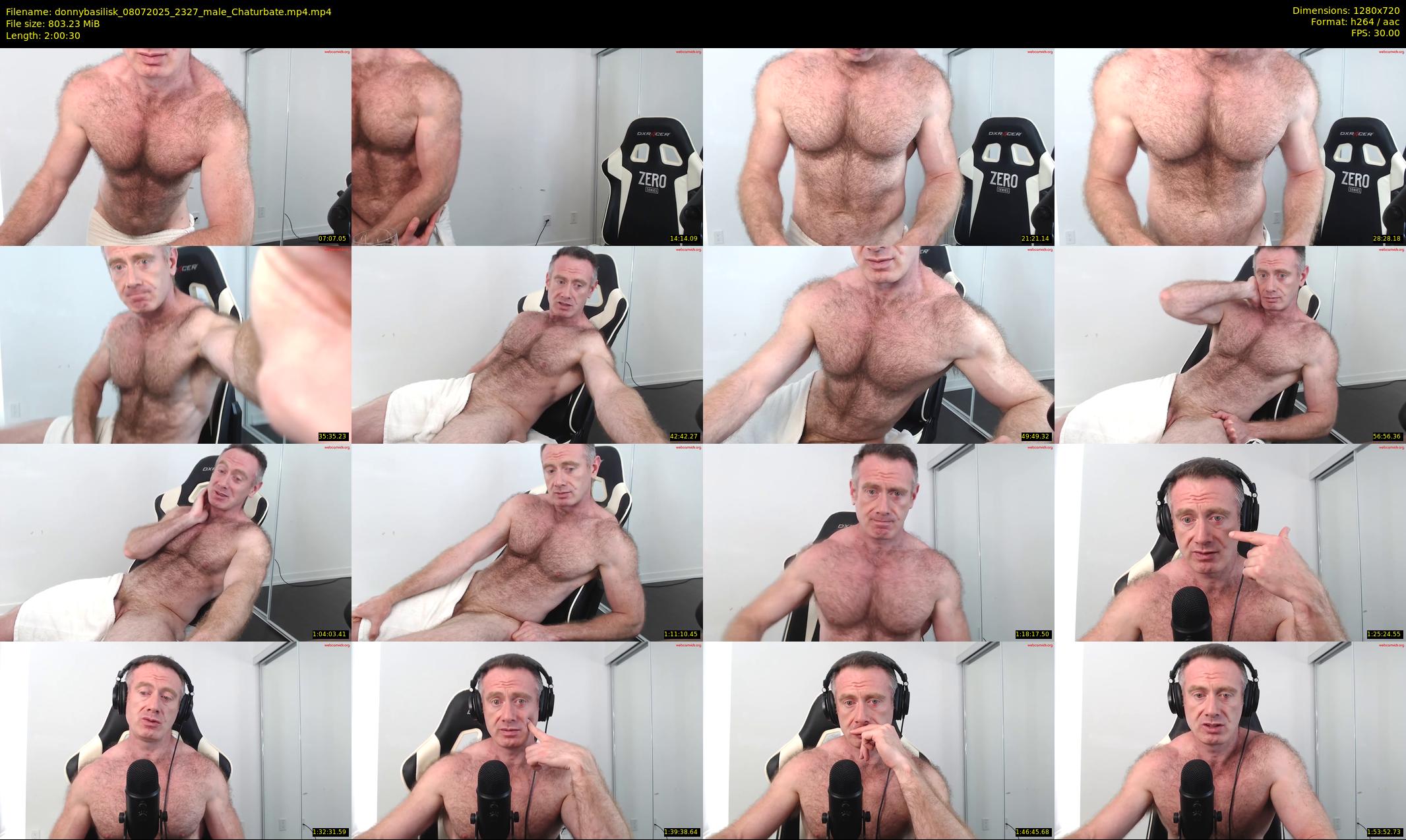 donnybasilisk — 121 minute Chaturbate male cam show recording, 720p, Jul 8, 2025