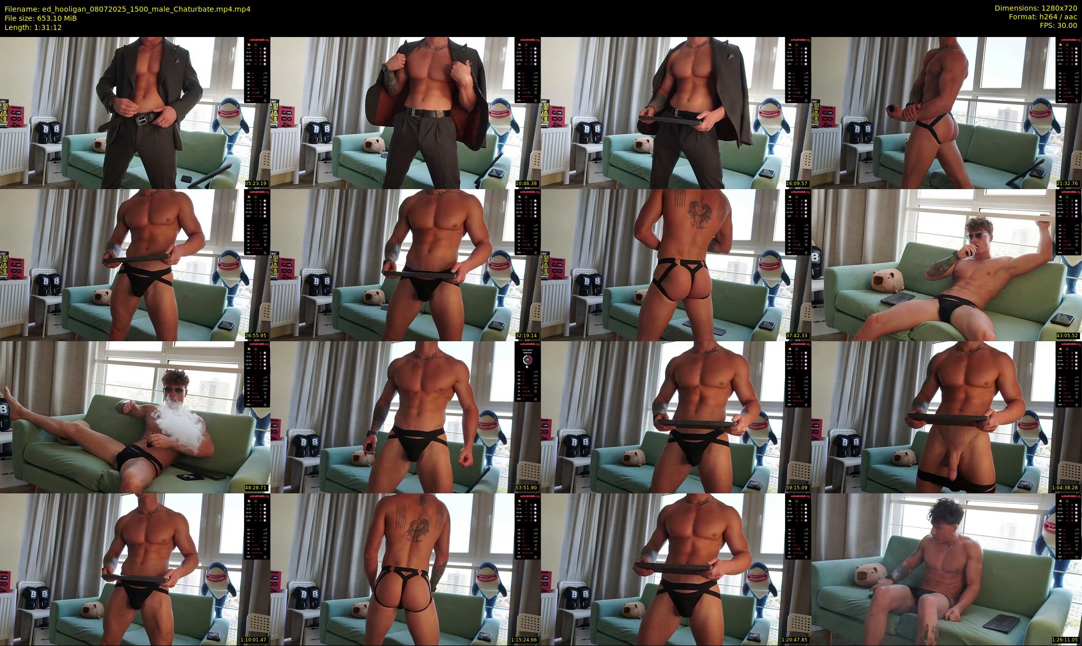 ed_hooligan — 92 minute Chaturbate male cam show recording, 720p, Jul 8, 2025