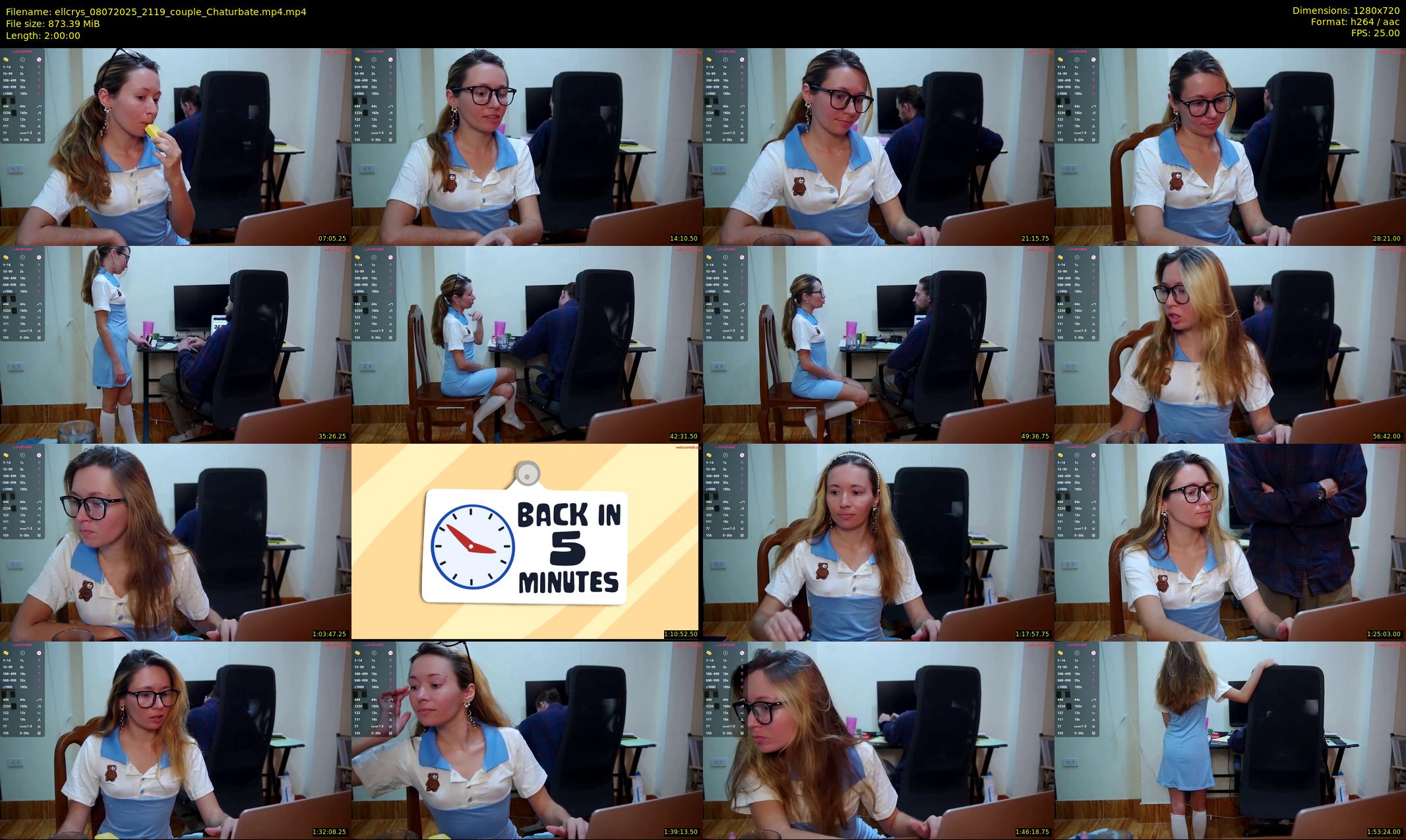 ellcrys — 120 minute Chaturbate couple cam show recording, 720p, Jul 8, 2025