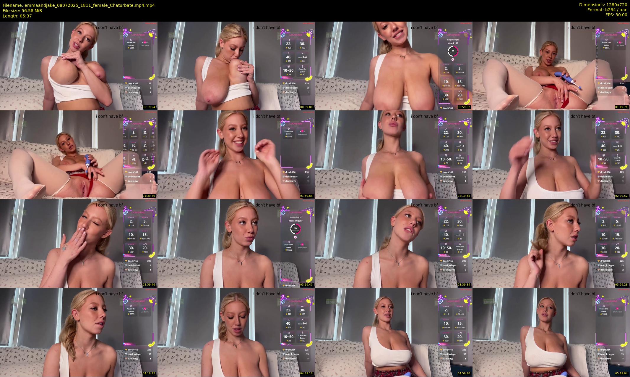 emmaandjake — 6 minute Chaturbate couple cam show recording, 720p, Jul 8, 2025