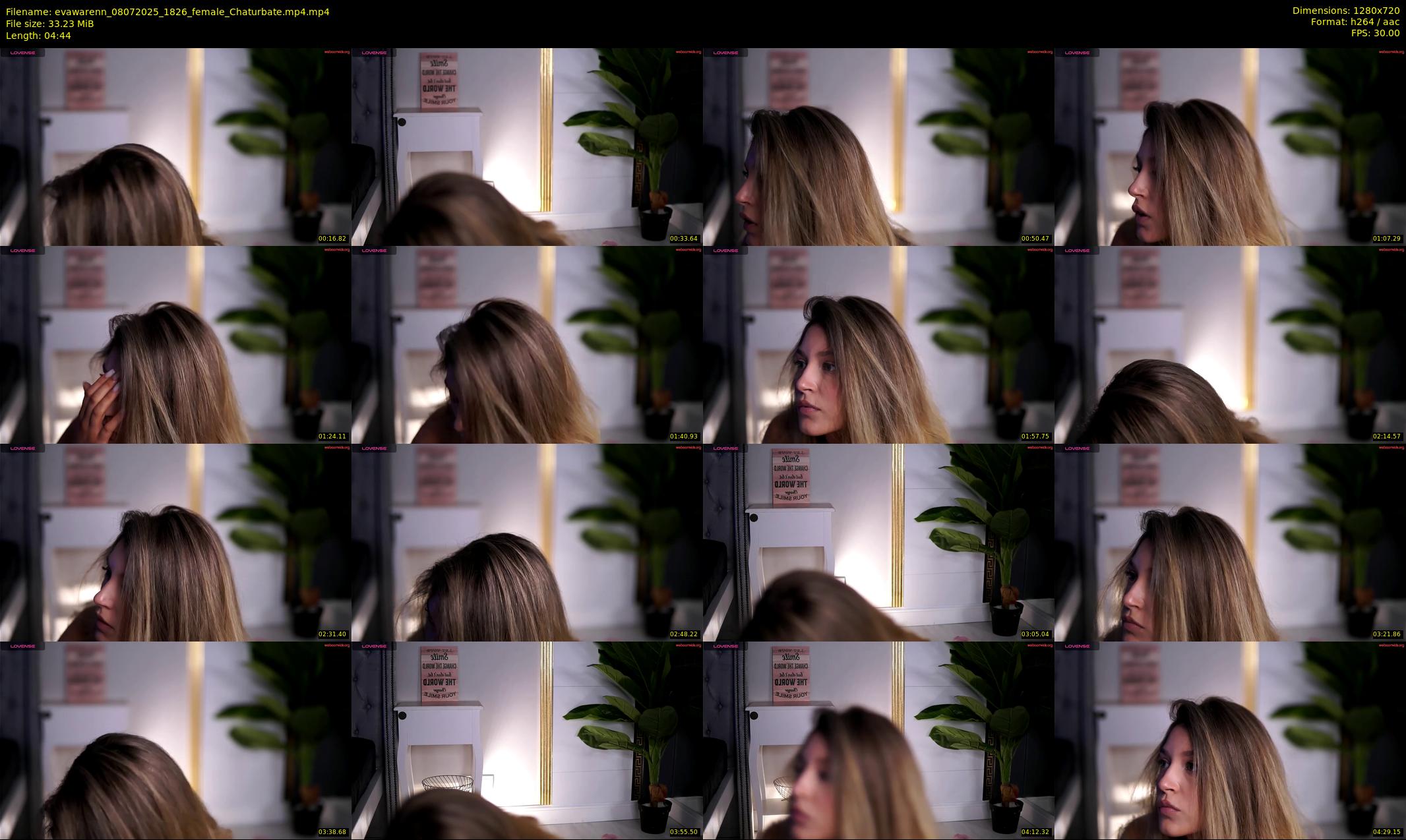 evawarenn — 5 minute Chaturbate female cam show recording, 720p, Jul 8, 2025