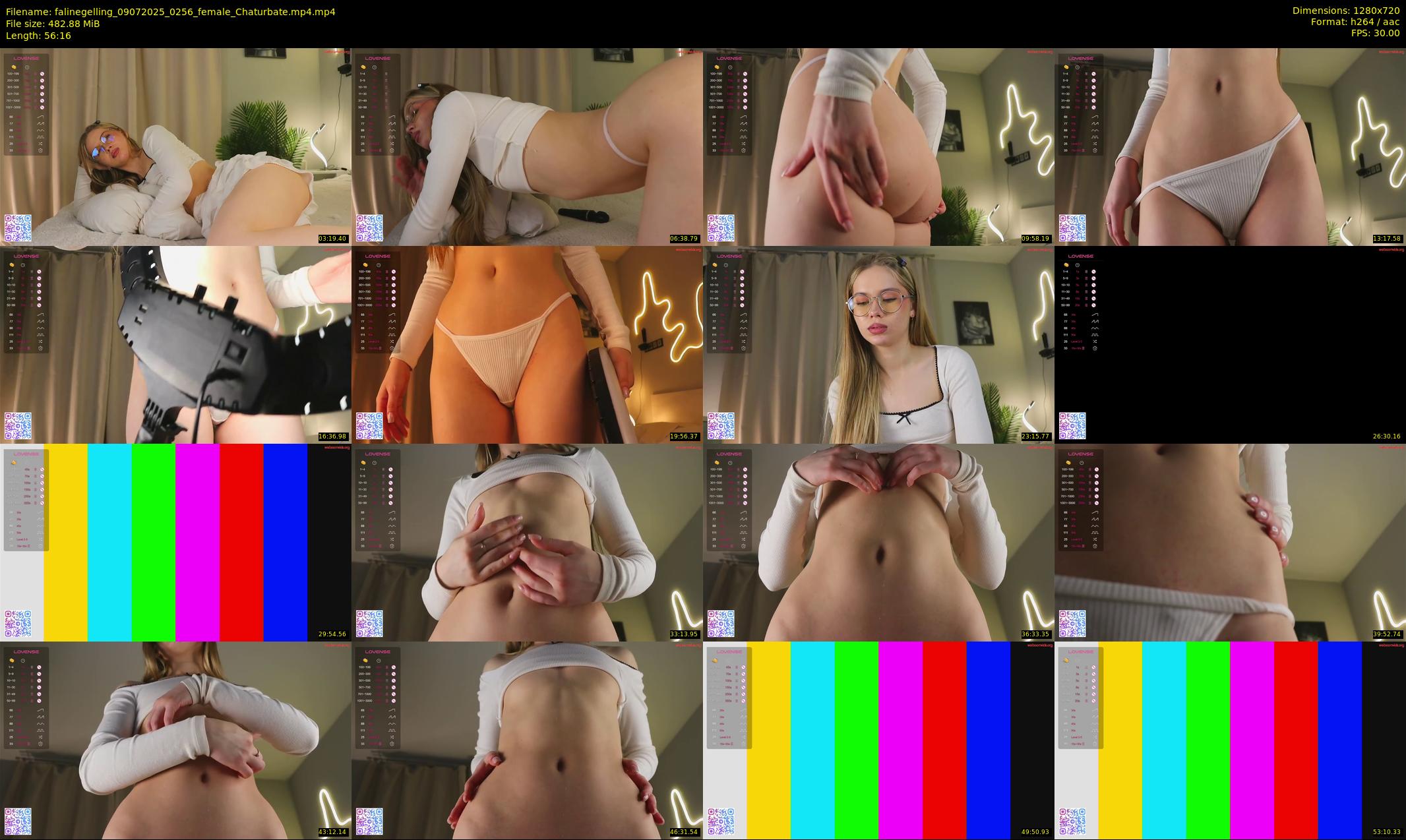 falinegelling — 57 minute Chaturbate female cam show recording, 720p, Jul 9, 2025
