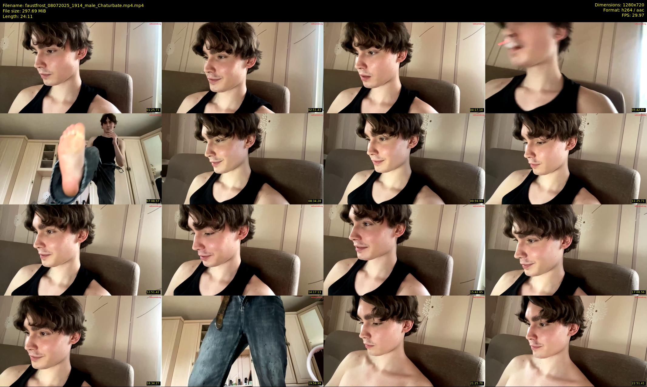 faustfrost — 25 minute Chaturbate male cam show recording, 720p, Jul 8, 2025