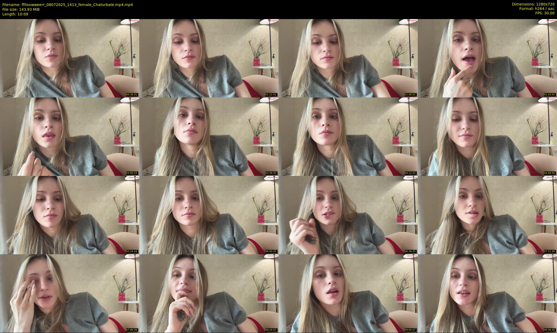 fflloowweerr — 11 minute Chaturbate couple cam show recording, 720p, Jul 8, 2025